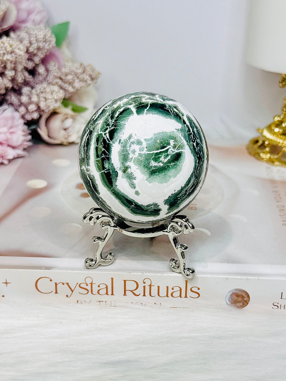 Unicorn Jasper Sphere on Stand 252g