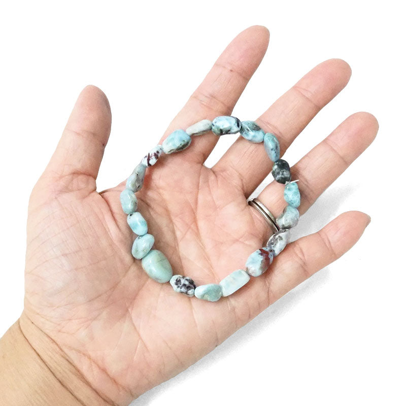 Natural Larimar Bracelet in Gift Bag
