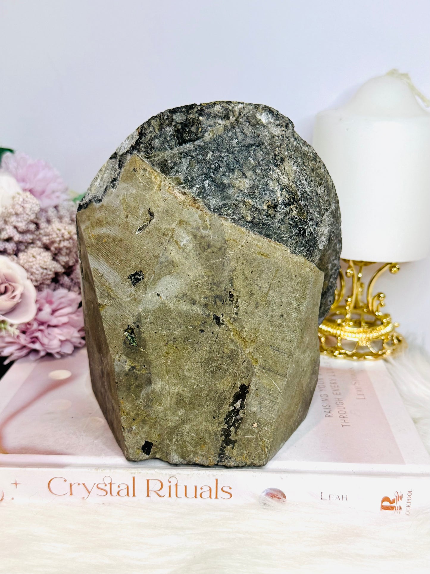 Large Base Cut Amethyst Cluster 15.5cm 2KG