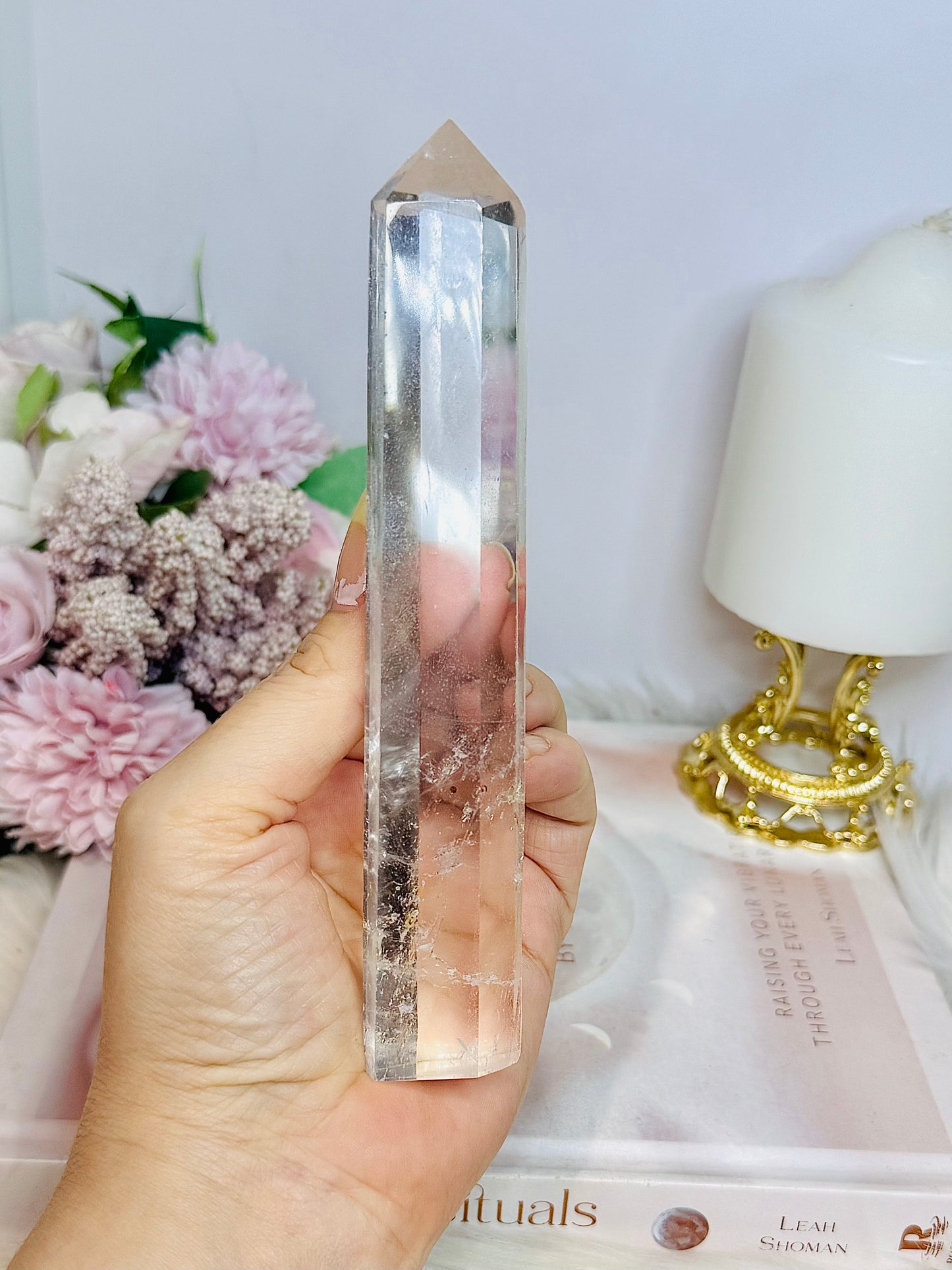 High Grade Clear Quartz Tower 16cm