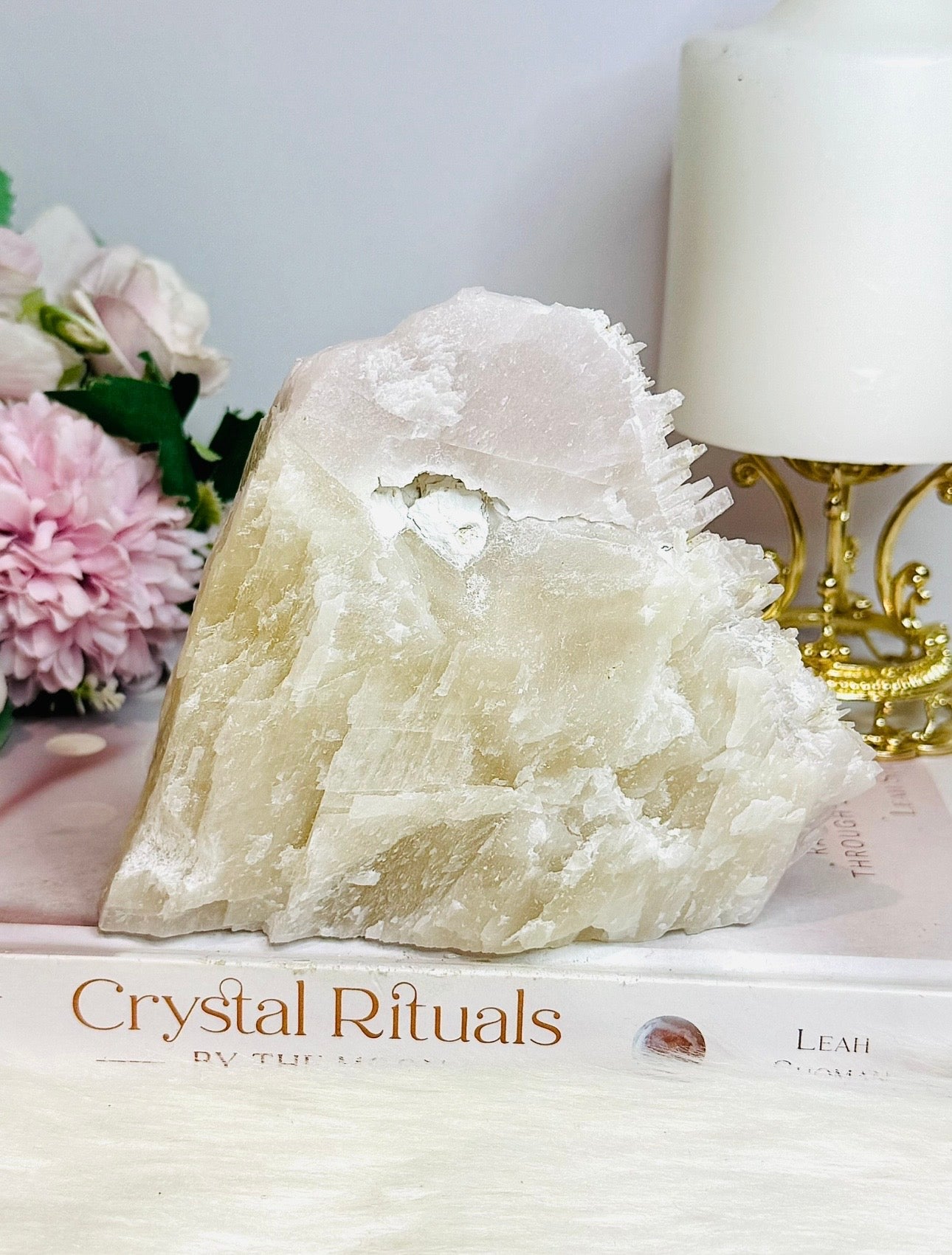 Rare Specimen High Grade Pink Mangano Calcite Freeform UV Reactive 763g
