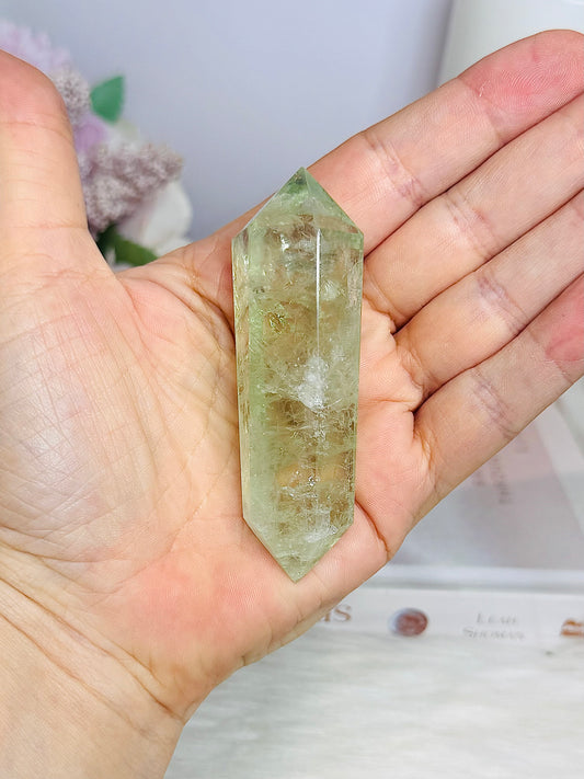 Prasiolite | Green Amethyst Double Terminated Point 8.5cm