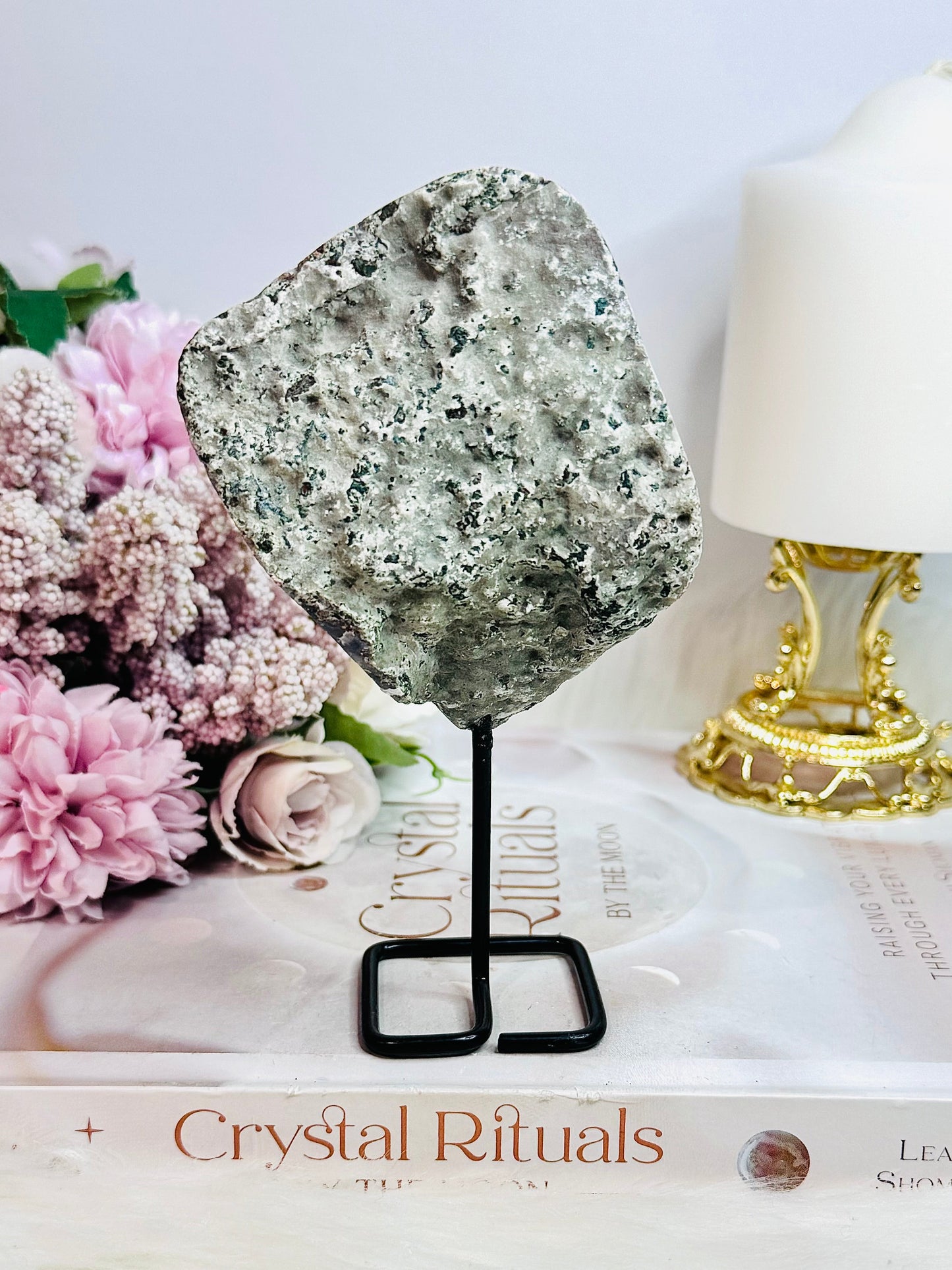 Natural Amethyst Cluster On Stand From Brazil 14cm