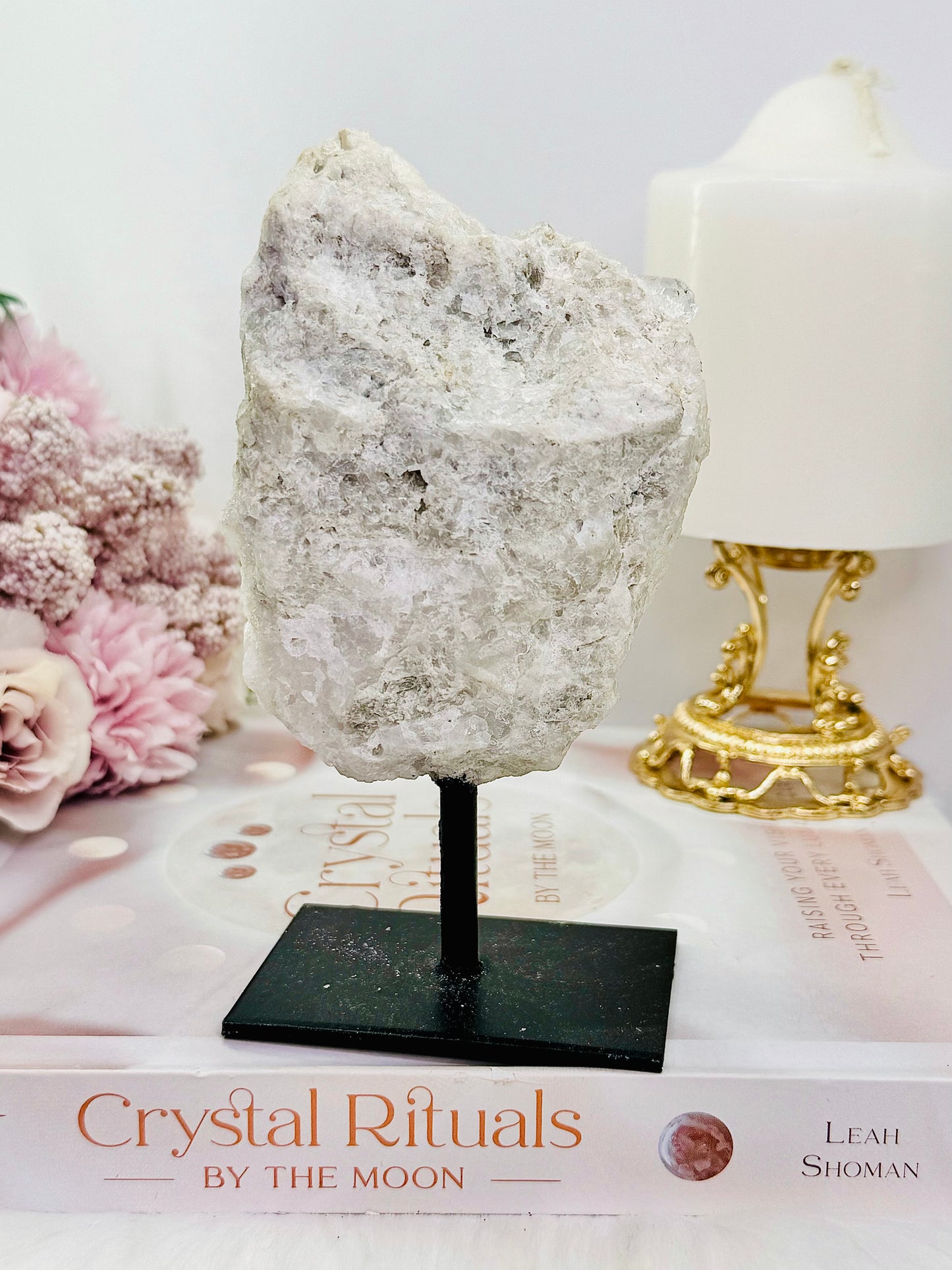 Natural Large Clear Quartz Cluster on Stand 14.5cm 482grams