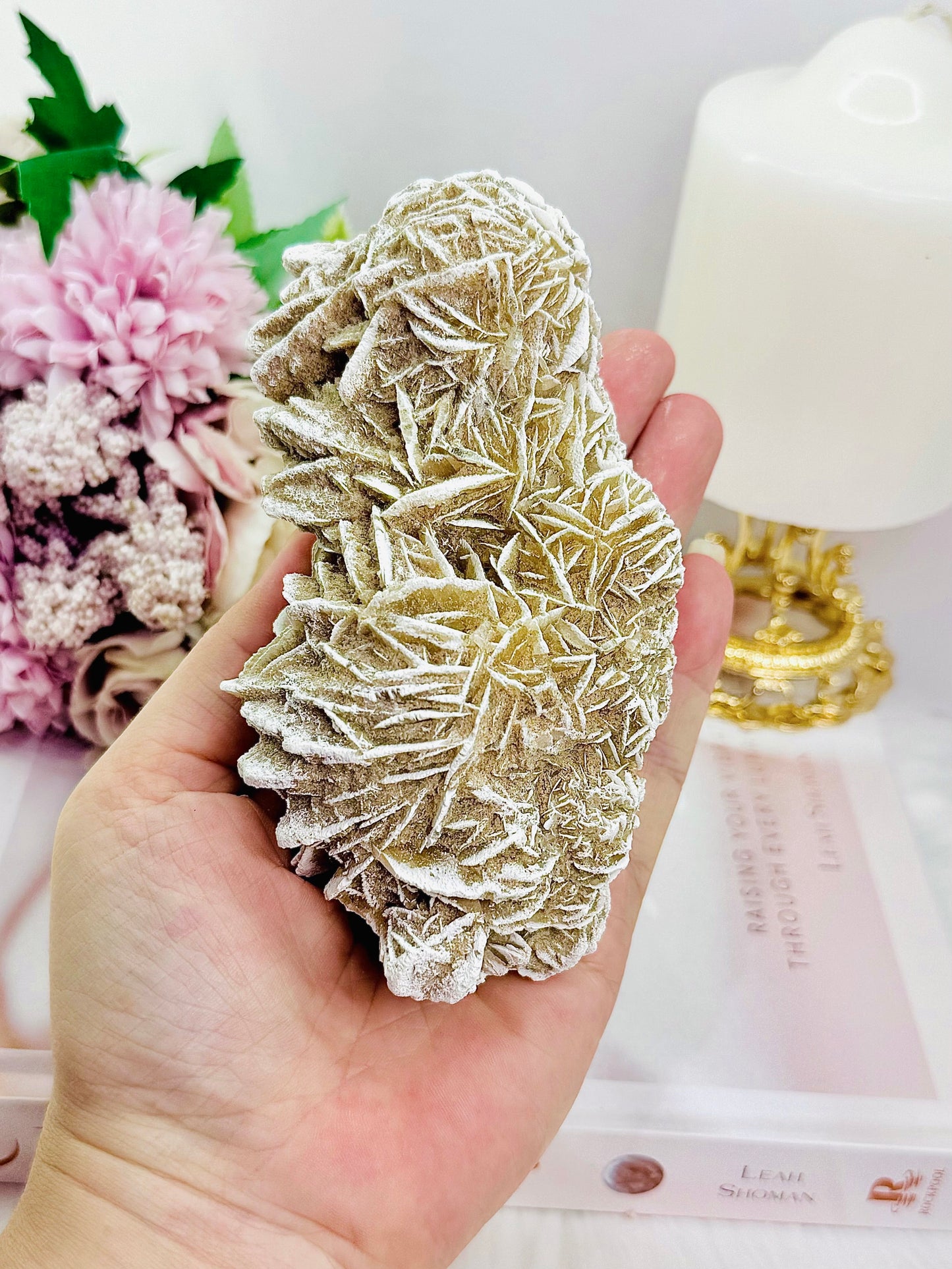 Natural Large Desert Rose Selenite Specimen 13cm 402grams