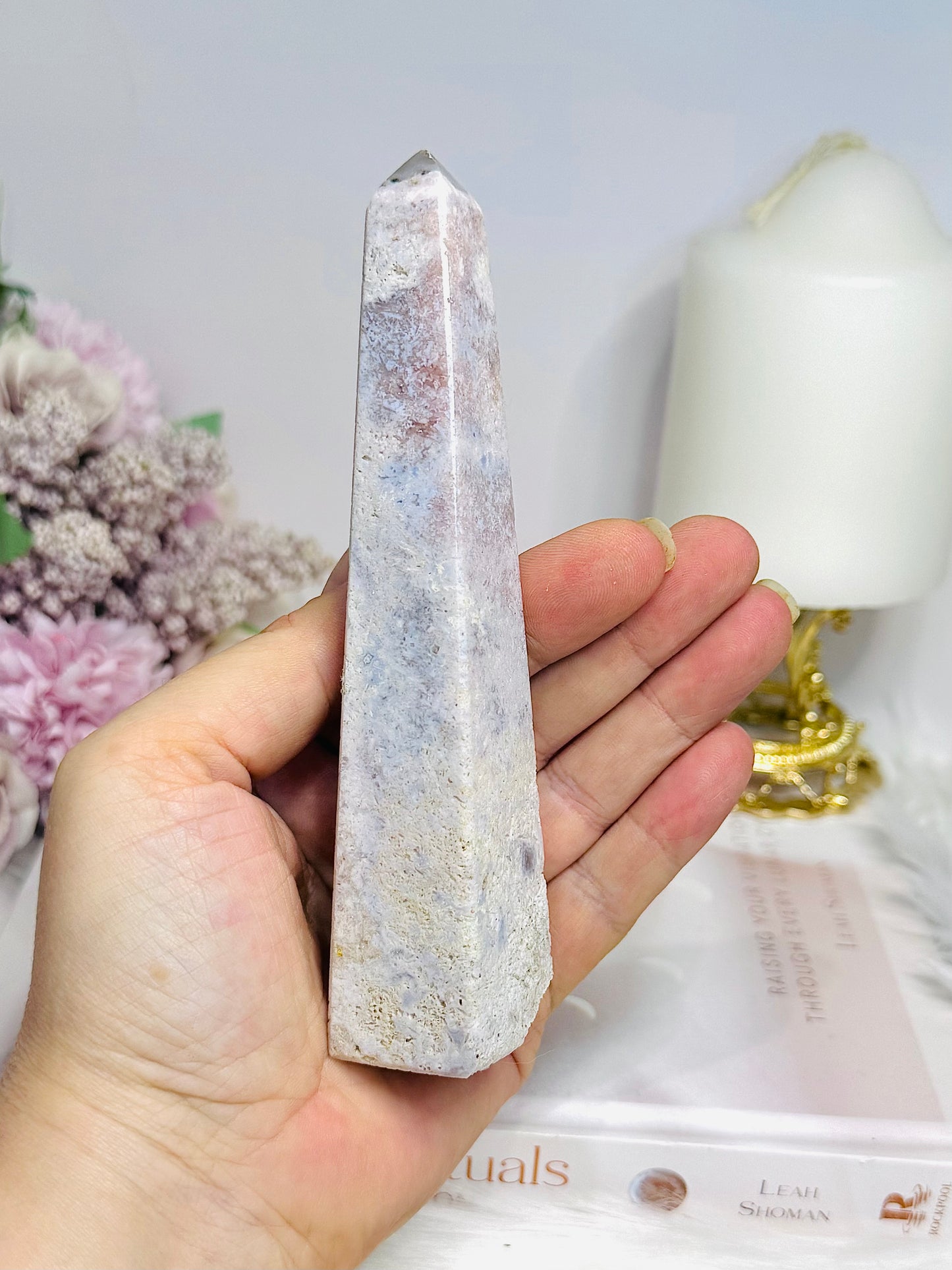 Pink Amethyst Tower | Obelisk 13.5cm