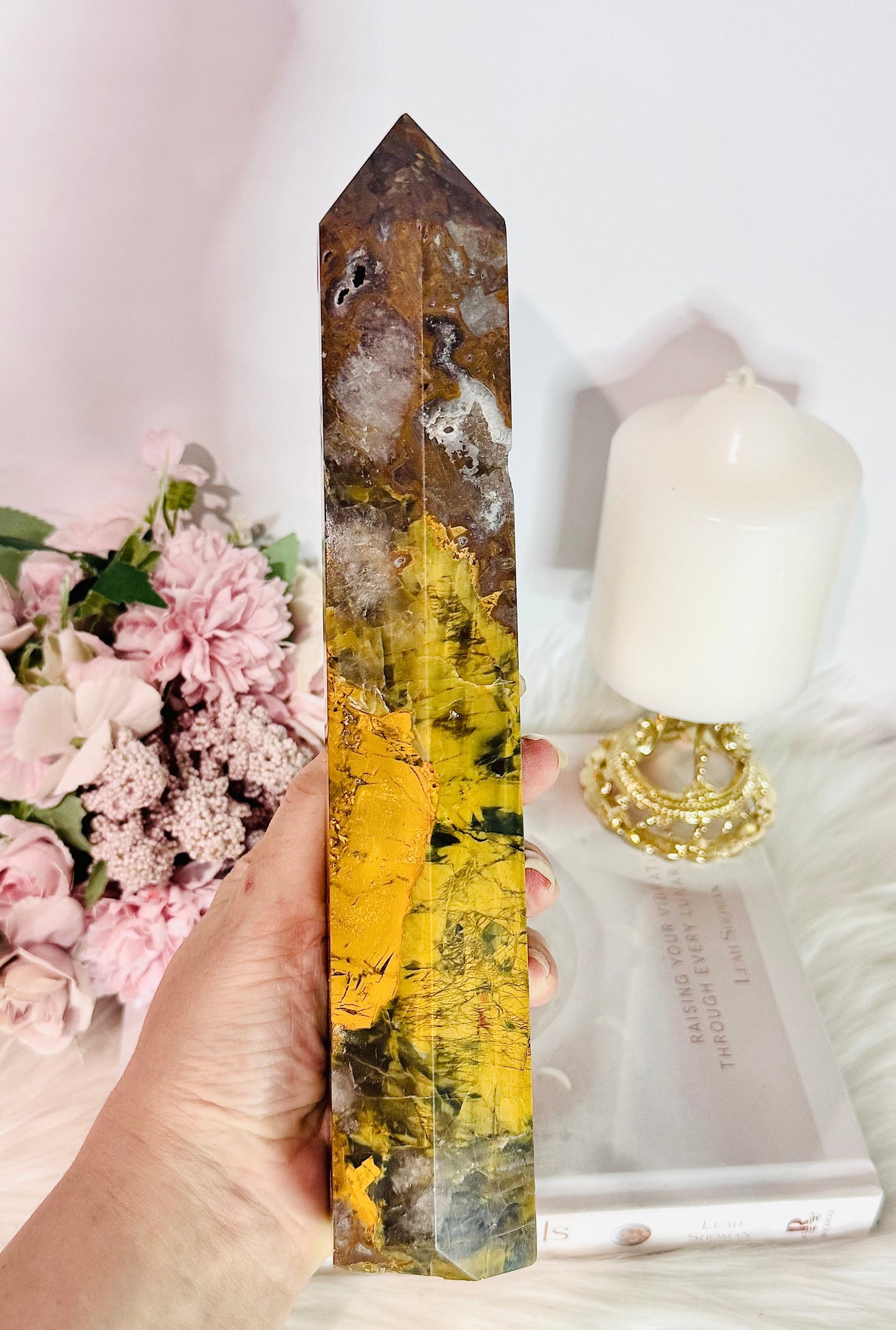 Large Chunky 25cm 918gram Pietersite Druzy Tower