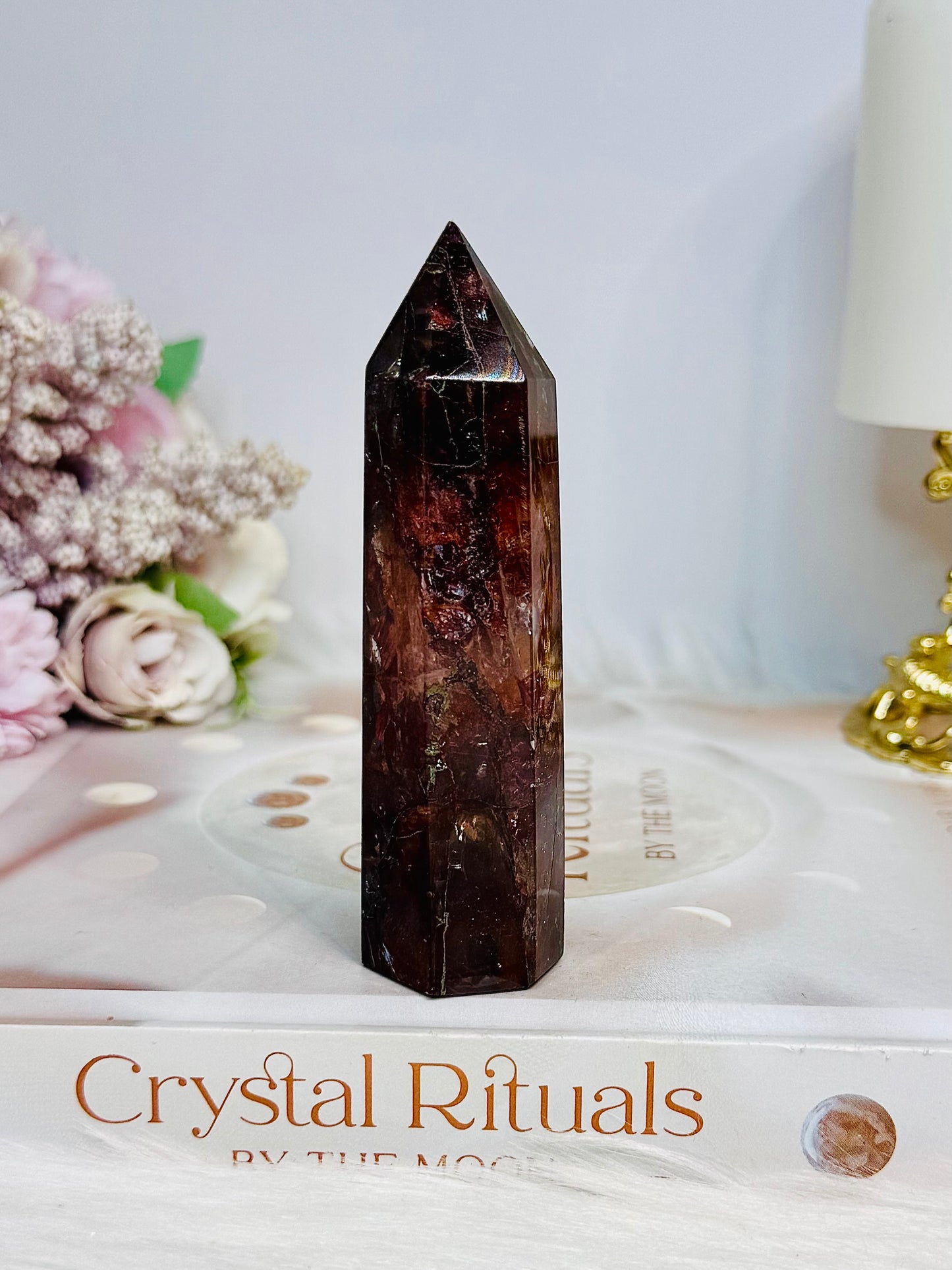 High Grade Fire Quartz Tower 9.5cm