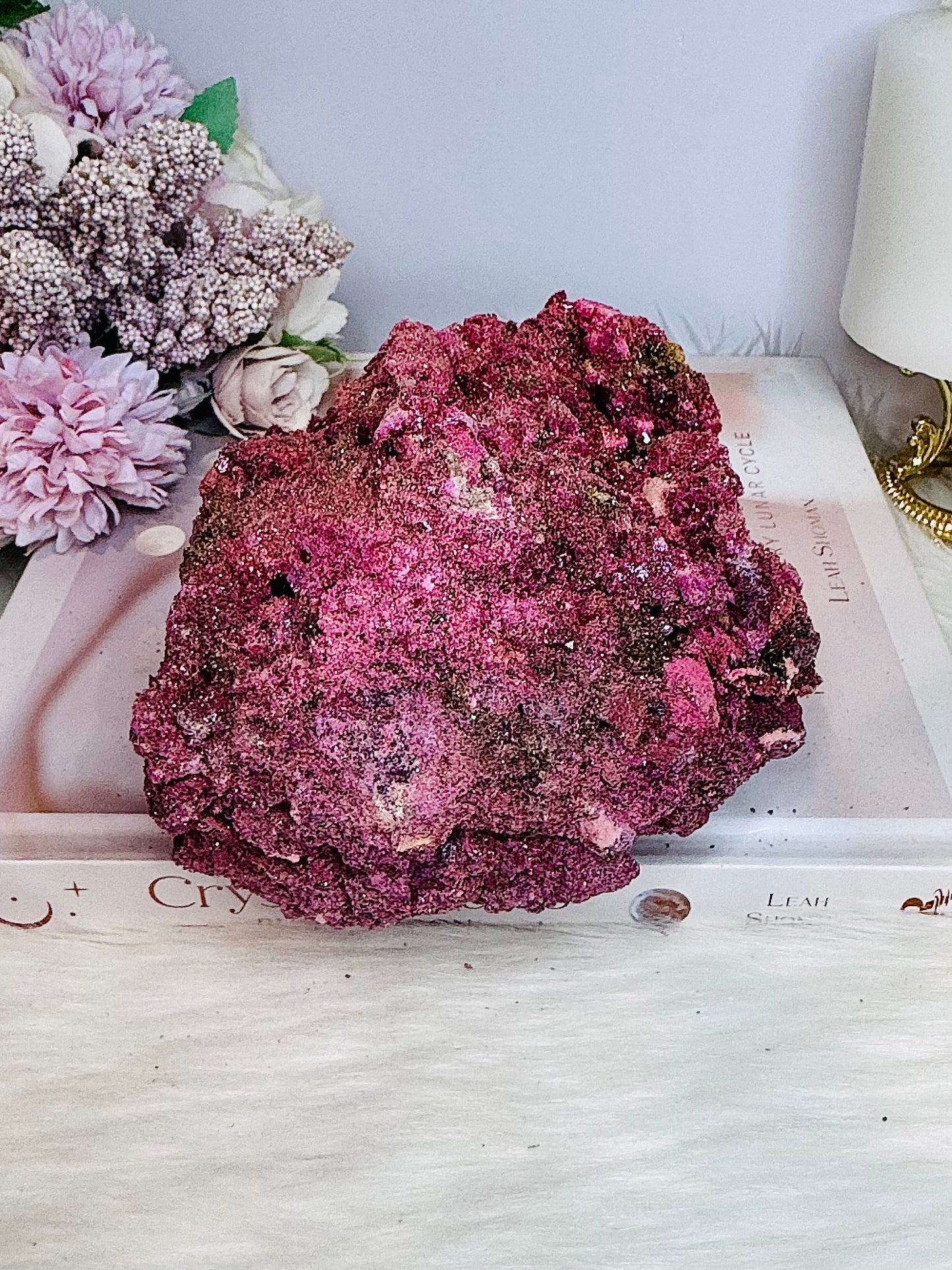 ⚜️ SALE ⚜️ Large Sparkling Honeycomb Ruby Specimen 989g (chemically identical to Natural Ruby)
