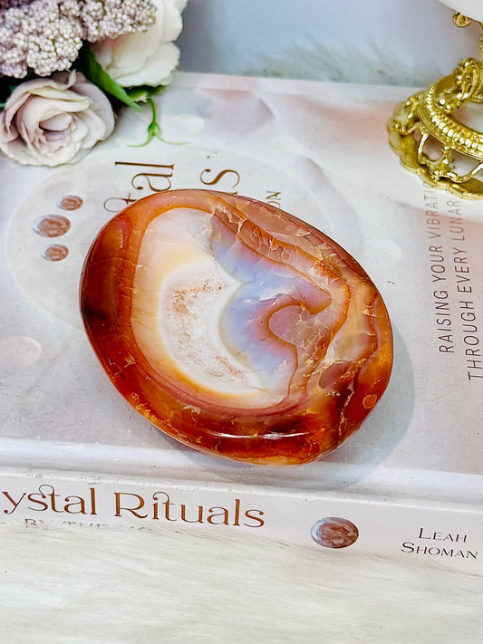 Carnelian Carved Bowl 259g