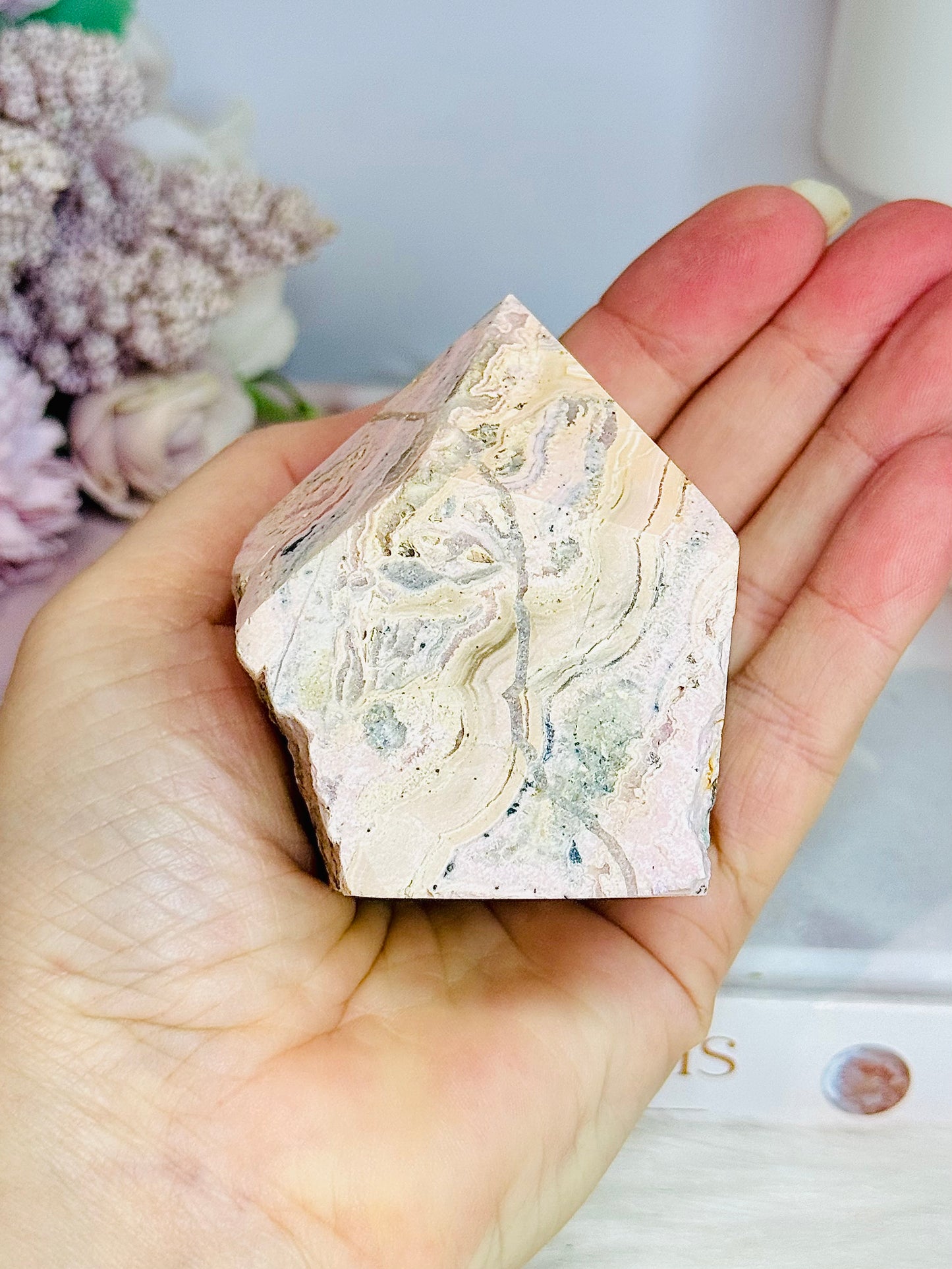 Rhodochrosite Polished Point 349g