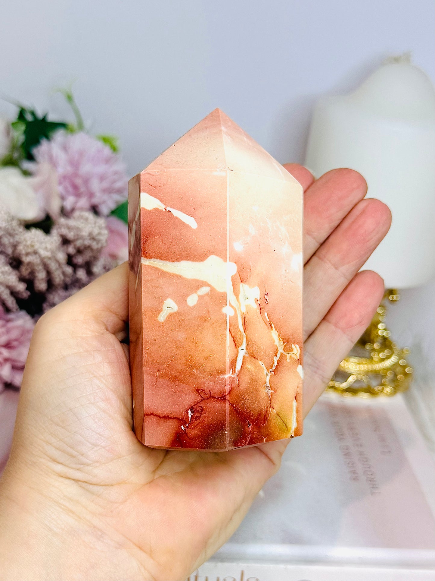 High Grade Chunky Mookaite Jasper Tower 10cm 410g