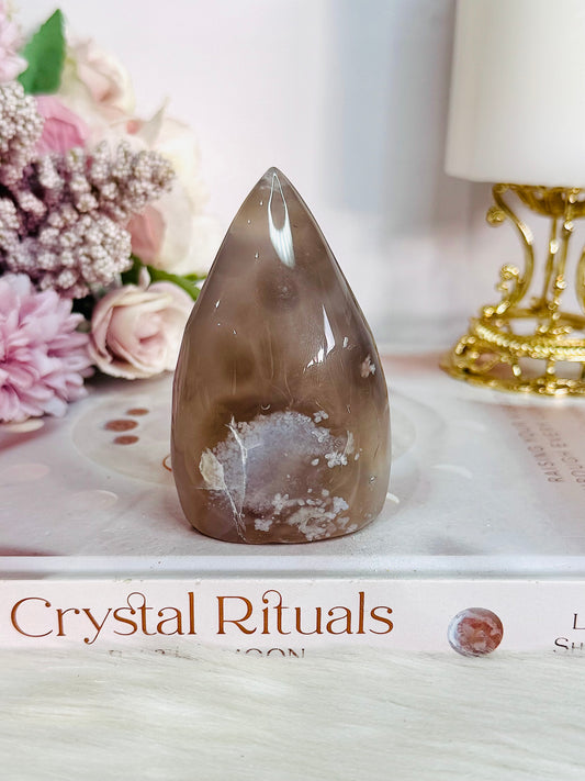 Flower Agate Flame 8cm