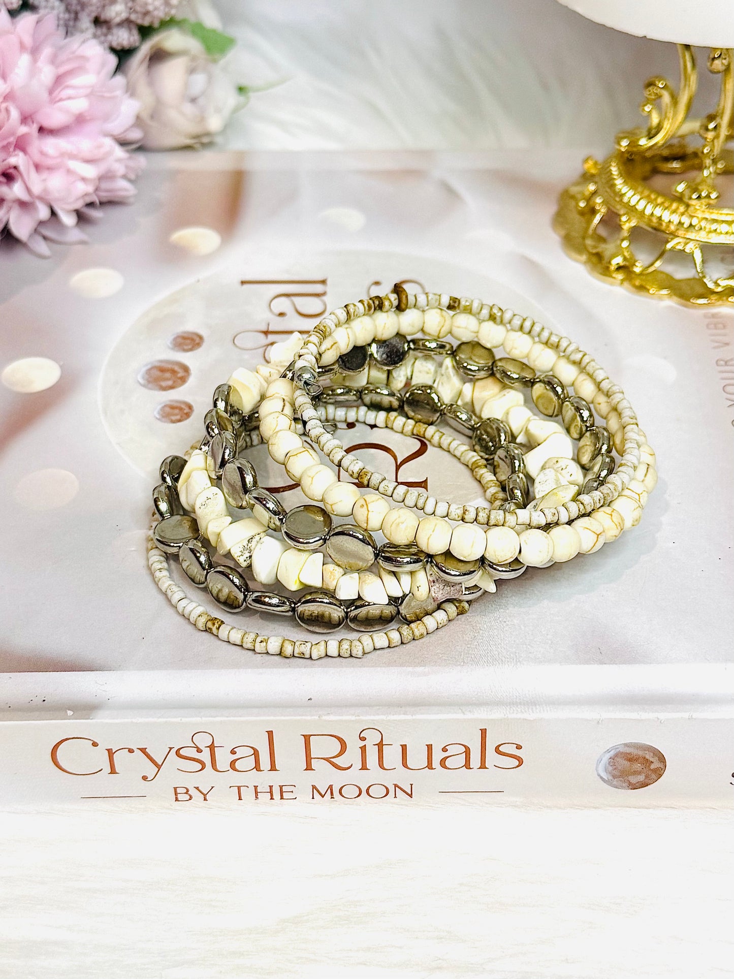Boho Stacker Howlite Bracelet