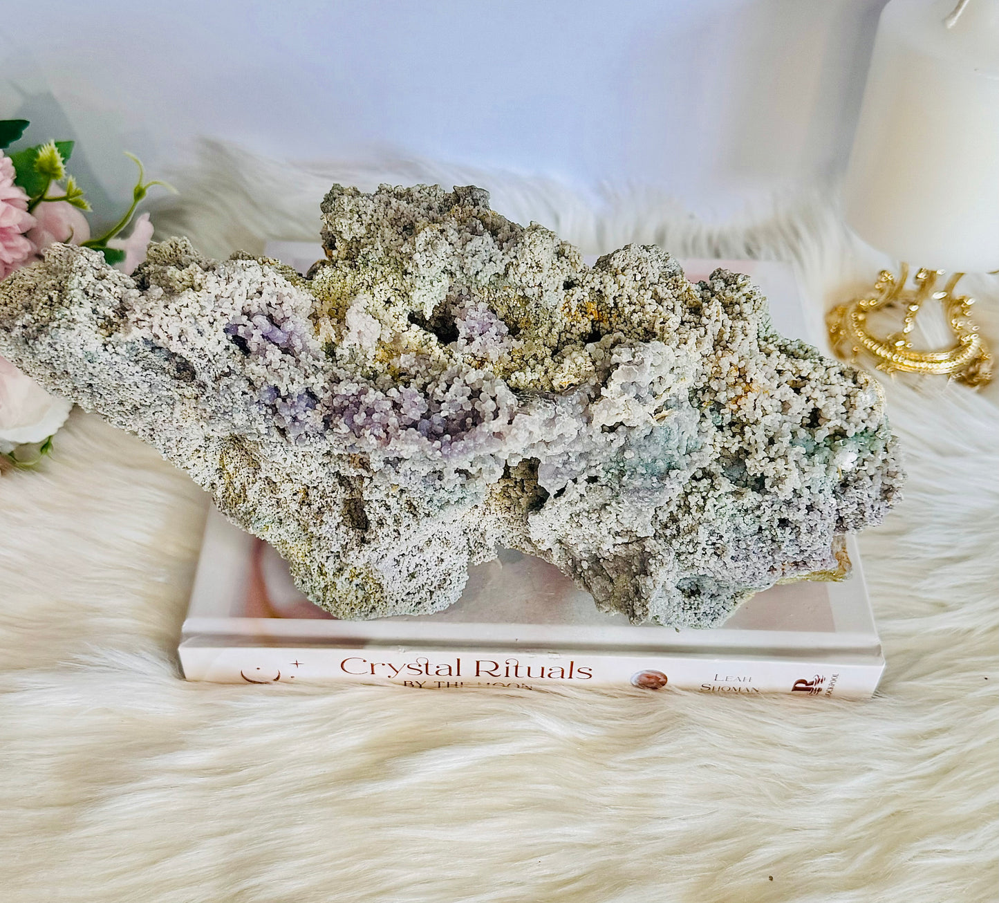 ⚜️ SALE ⚜️ Huge 26cm 2.15KG Natural Grape Agate | Purple Chalcedony Specimen