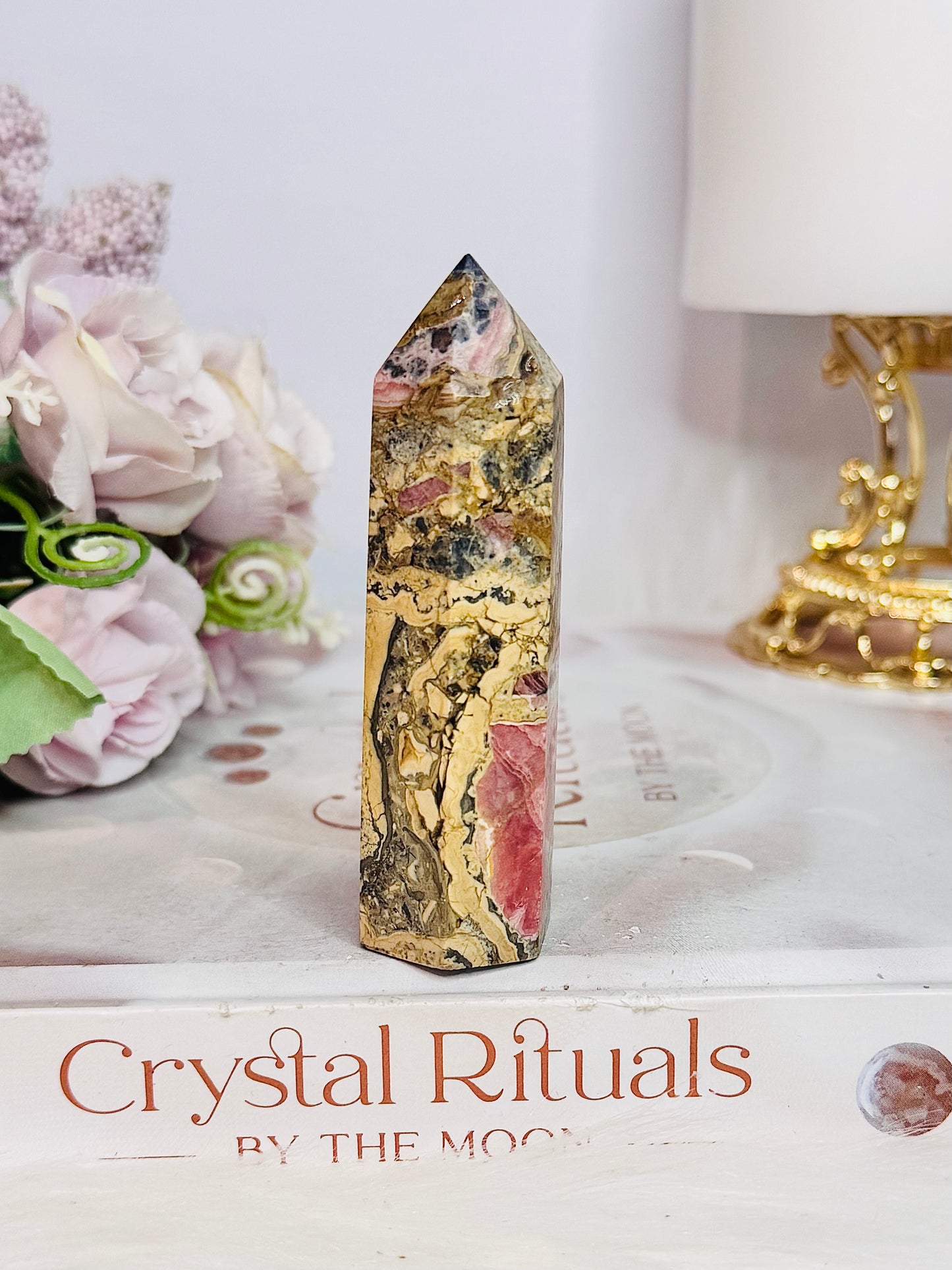 Natural Chunky 8cm Rhodochrosite Tower