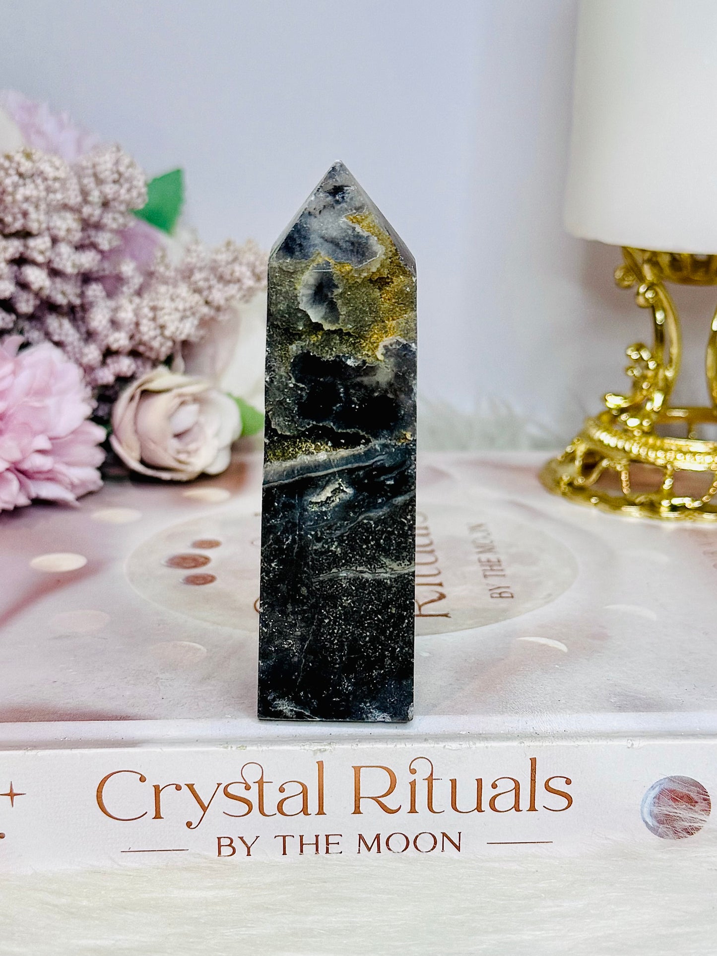 Black Sphalerite Tower 9cm