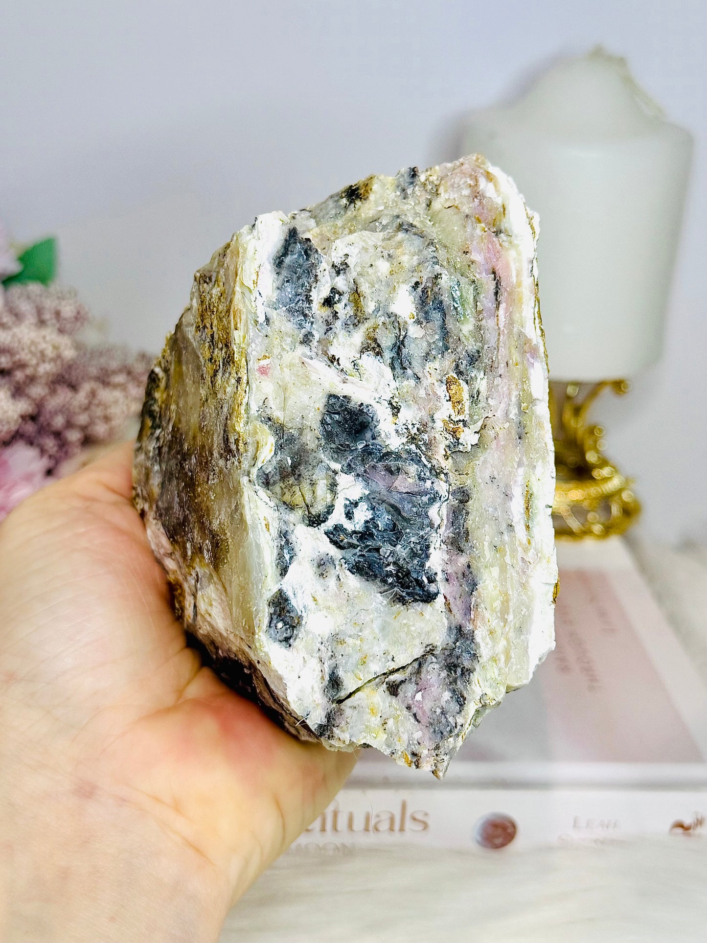 Large Chunky Natural Pink Opal Specimen 668gram