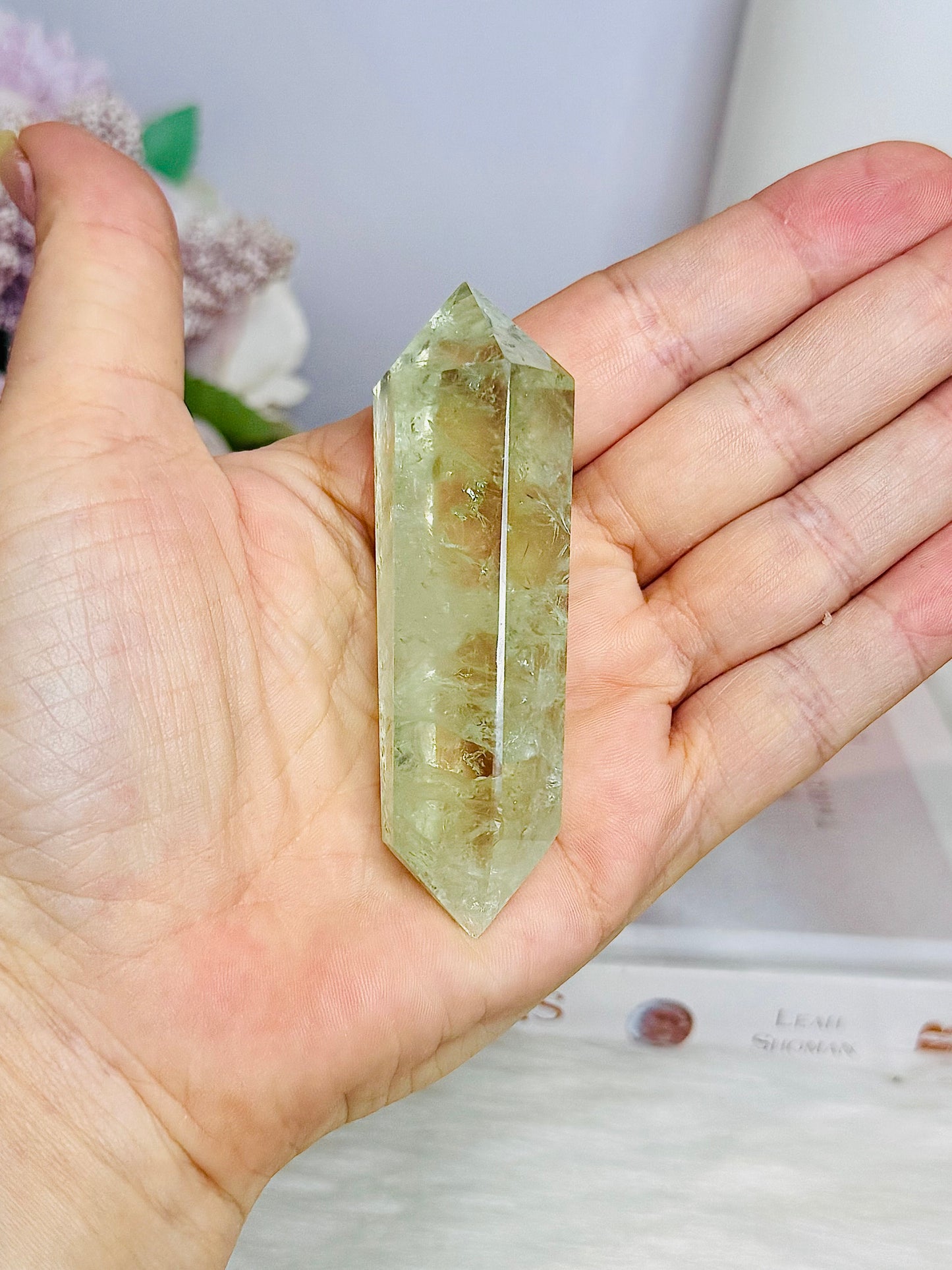 Prasiolite | Green Amethyst Double Terminated Point 8.5cm