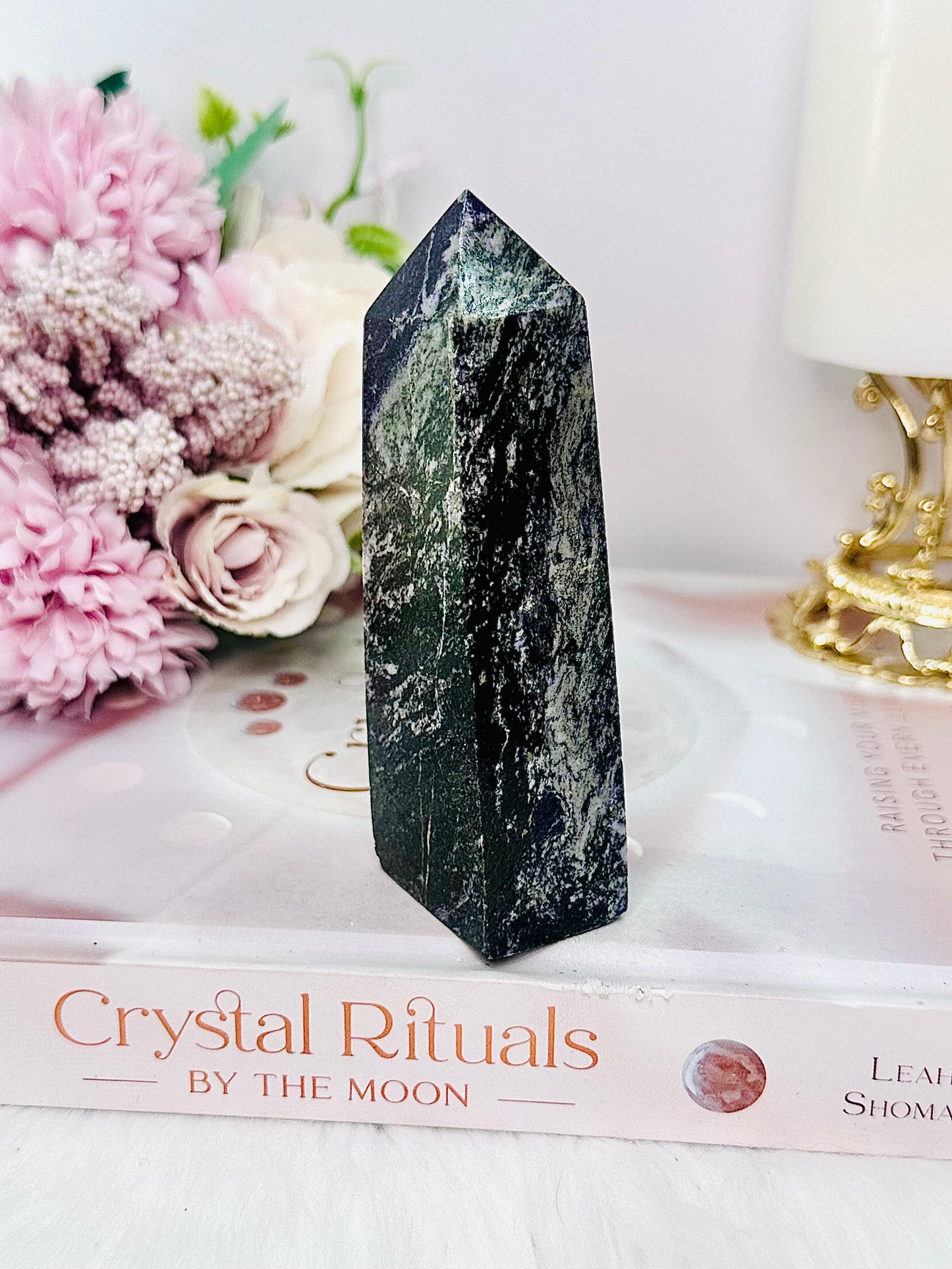 Inner Strength & Self Esteem ~ Beautiful Charoite Tower 11cm