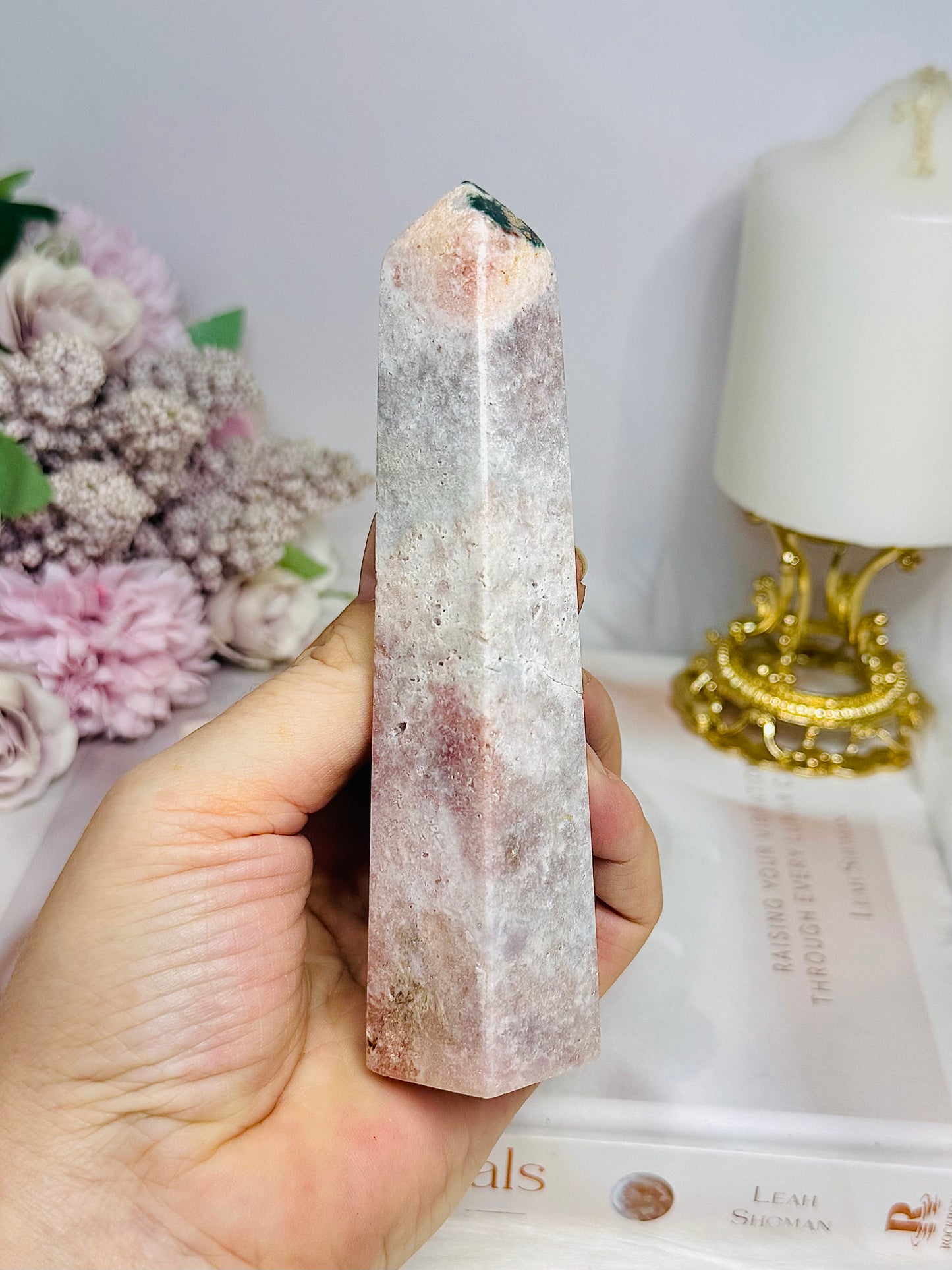 Pink Amethyst Obelisk | Tower 13cm