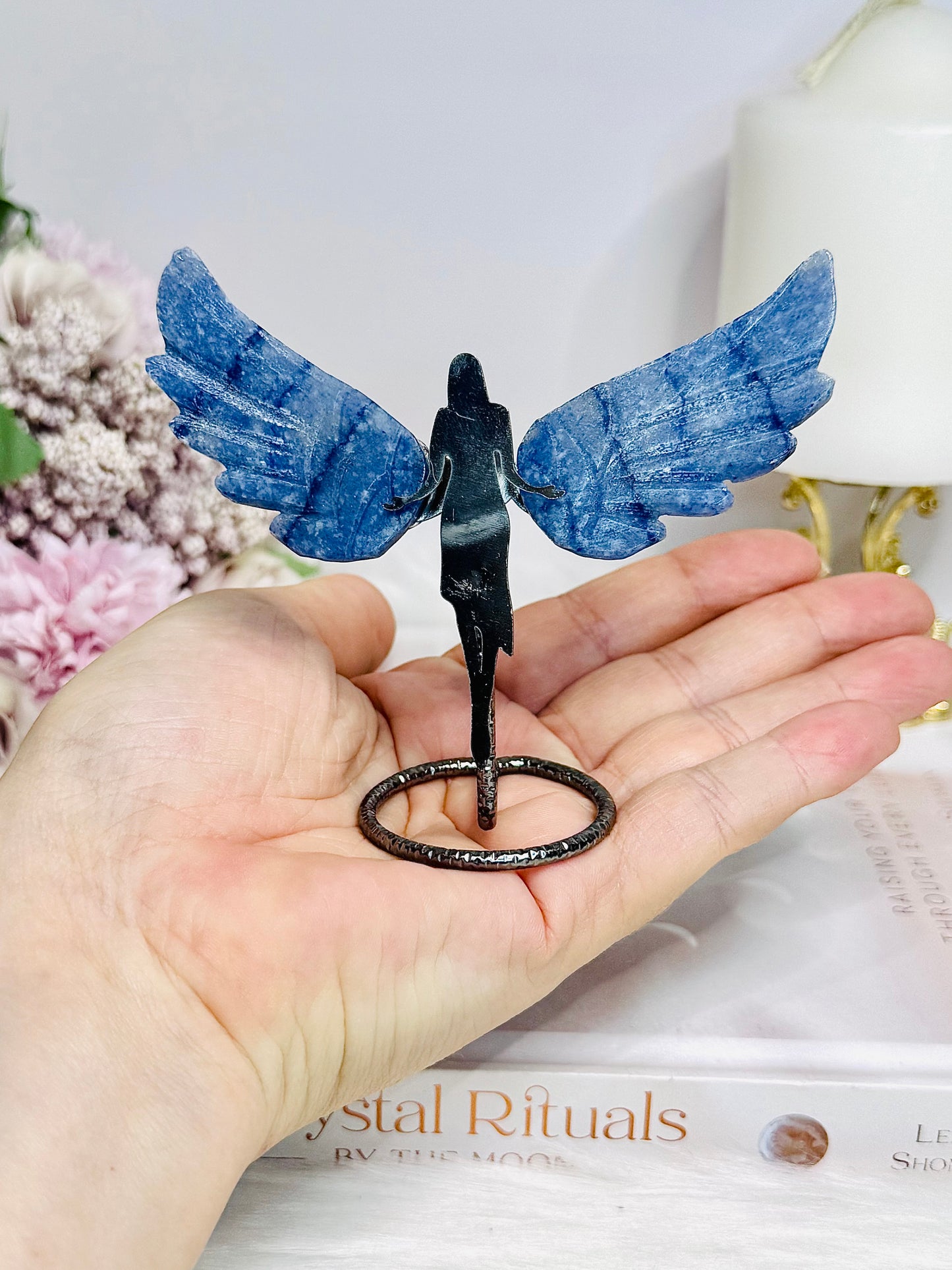Blue Aventurine Angel Wings 9cm