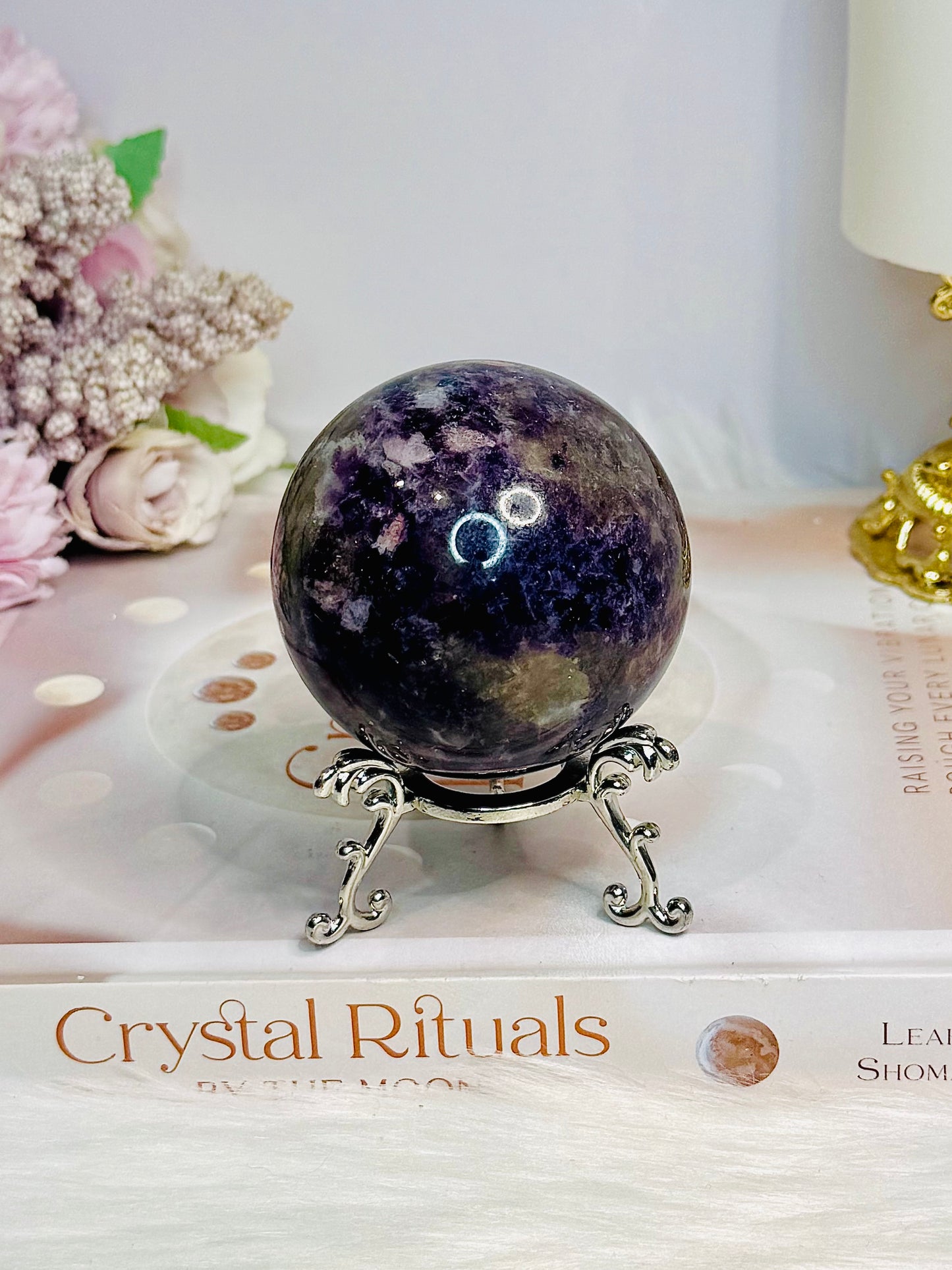 Pegmatite | Unicorn Stone Sphere on Stand 282g