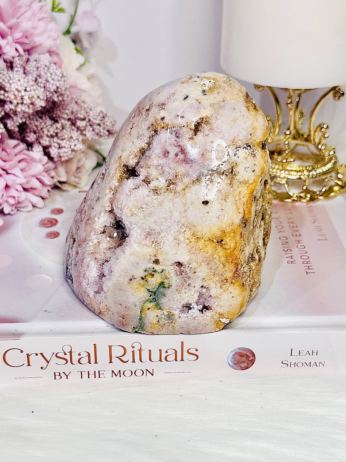 ⚜️ SALE ⚜️ Large 679gram Natural Pink Amethyst Chunky Druzy Freeform From Brazil