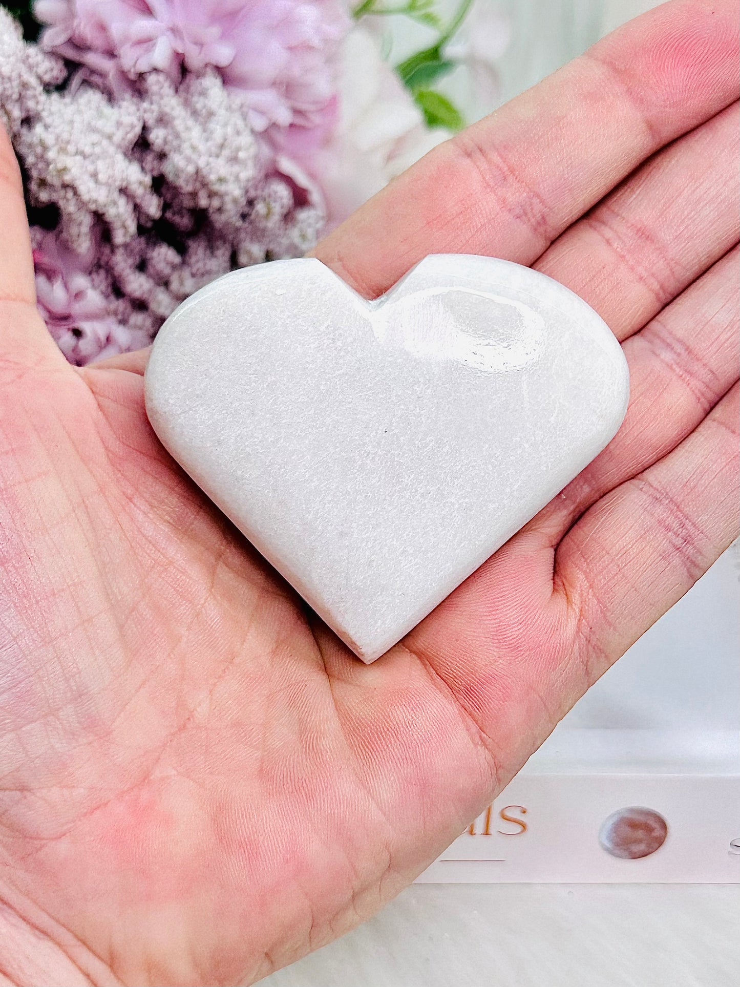 Beautiful Scolecite Carved Heart