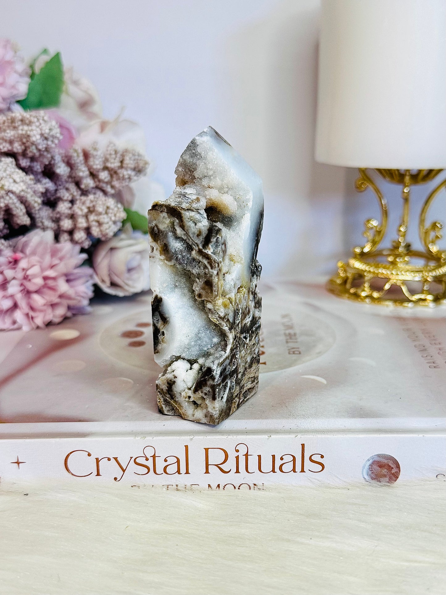 Druzy Sphalerite Tower 8.5cm