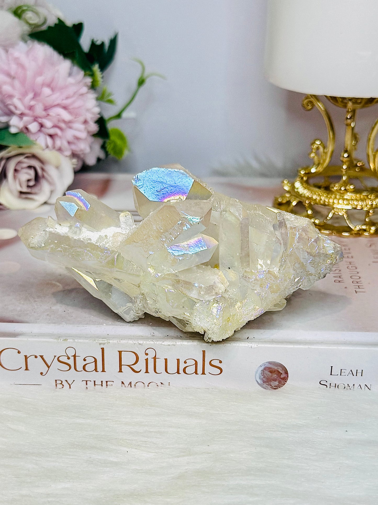 Angel Aura Quartz Cluster 203g