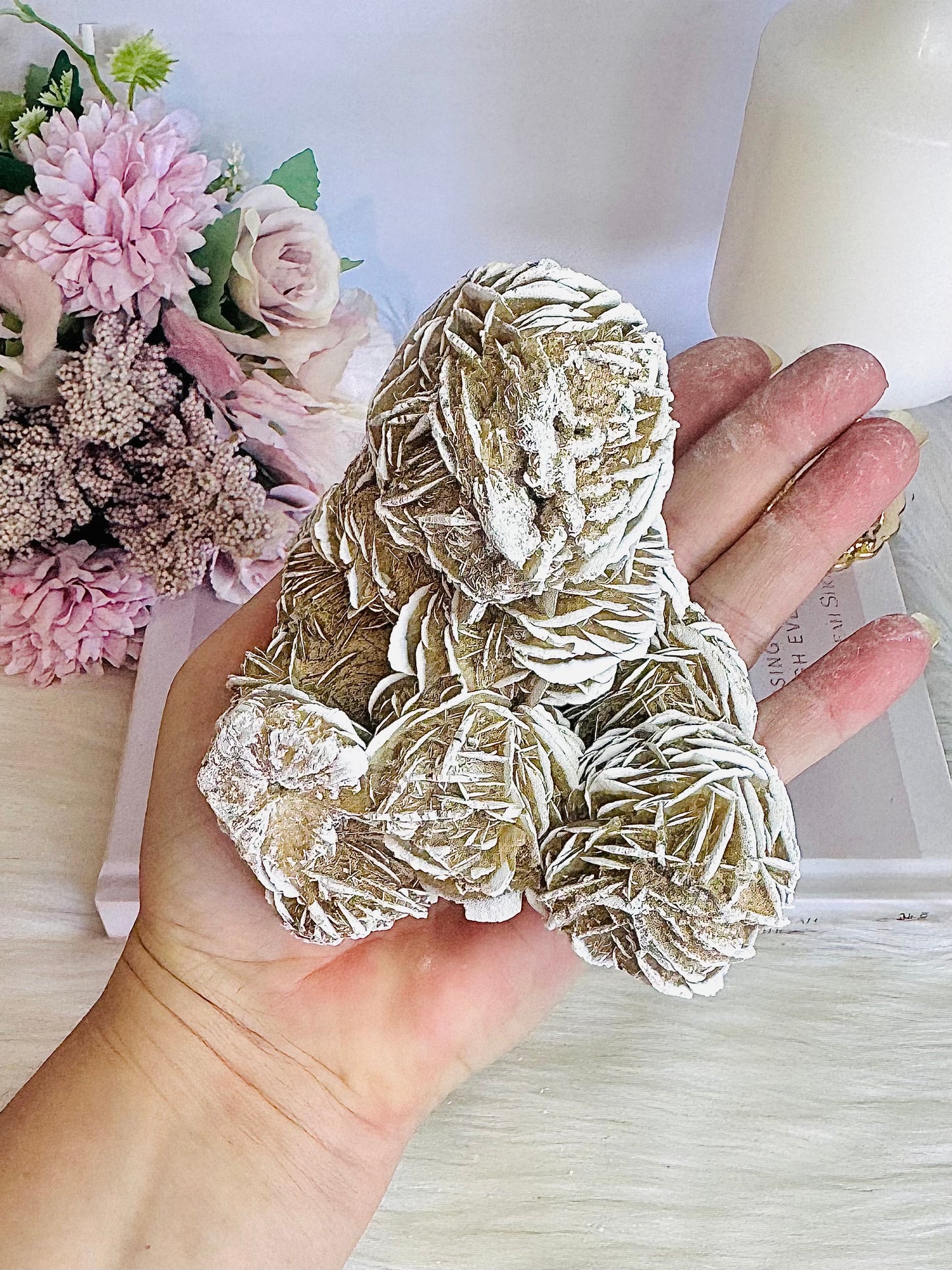 Natural Large Desert Rose Selenite Specimen 495grams