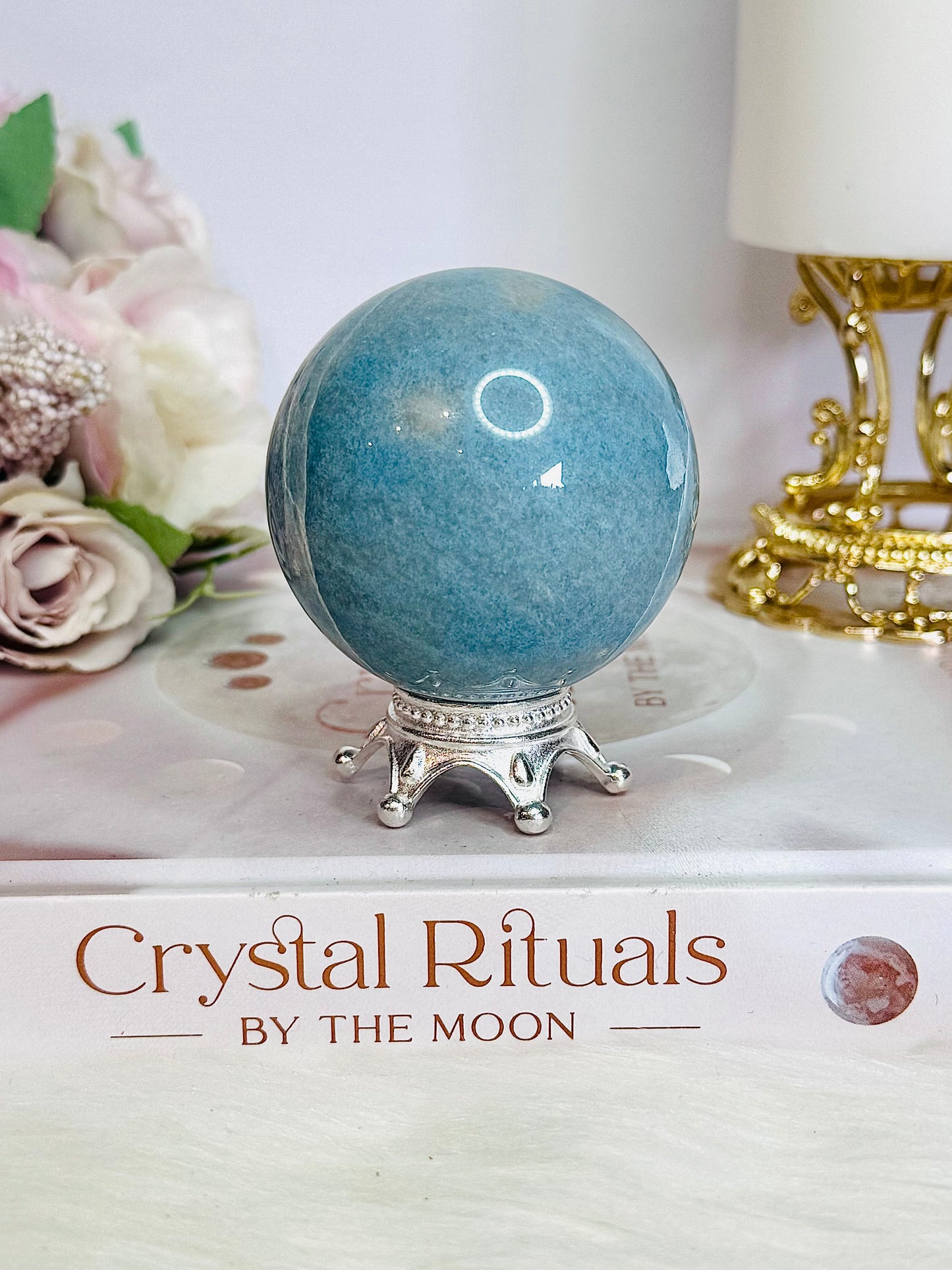 Super Stunning High Grade Natural Trolleite Sphere On Stand 238grams