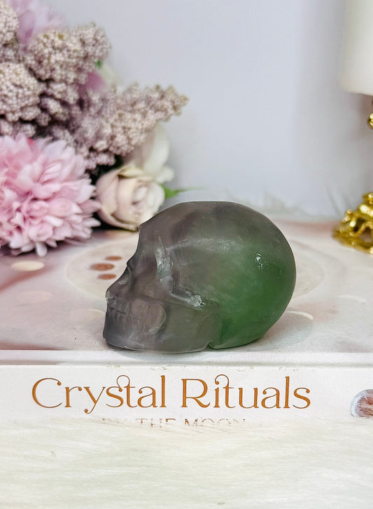 Purple & Green Fluorite Skull