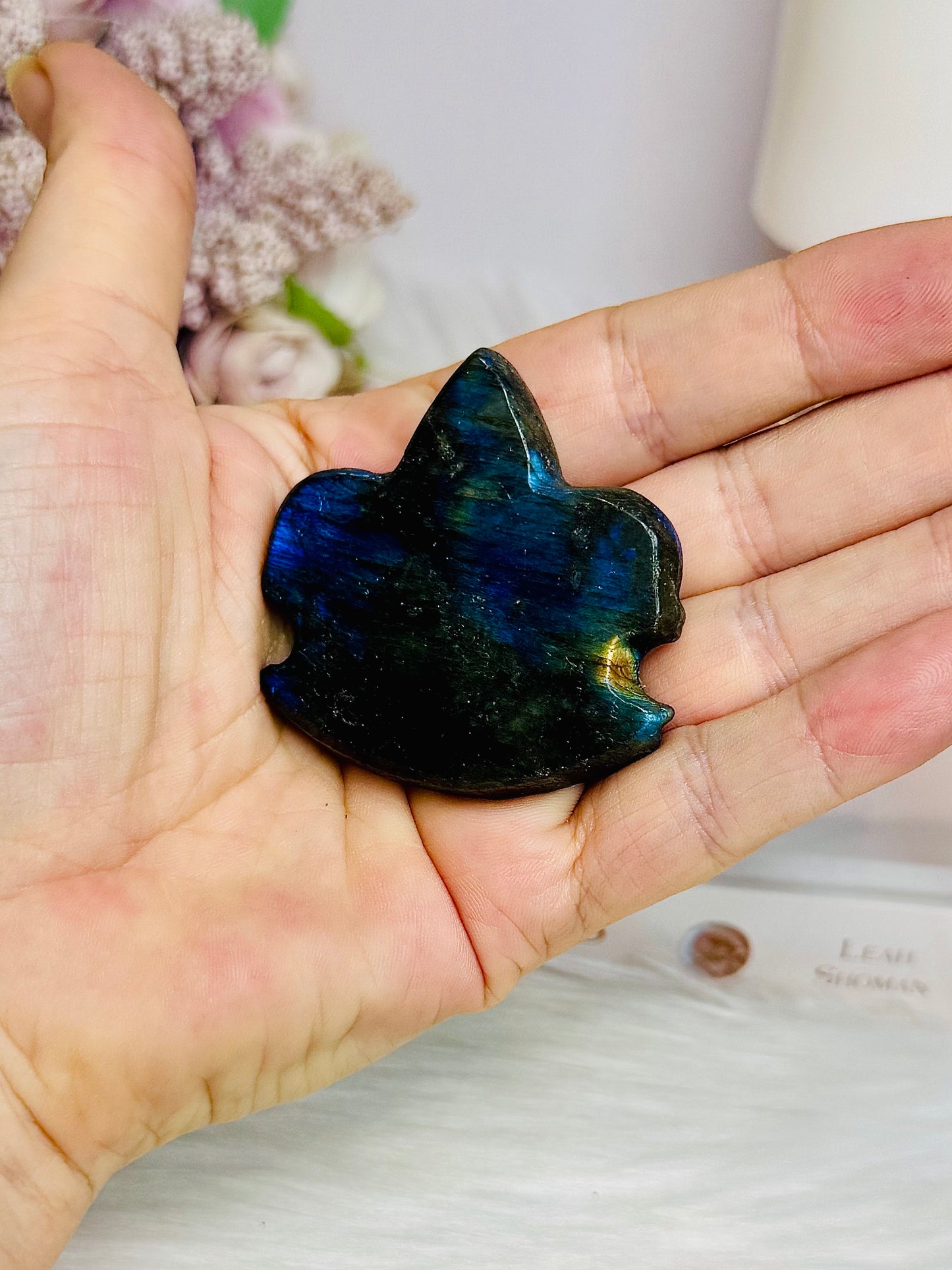 Labradorite Carved Evil Eye Protection