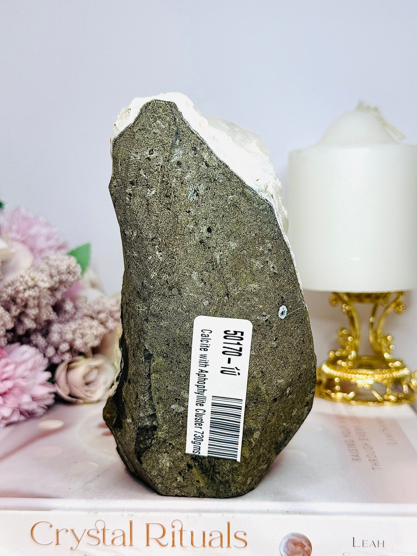 Natural Apophyllite with Stilbite Freeform Cluster 15cm 730g