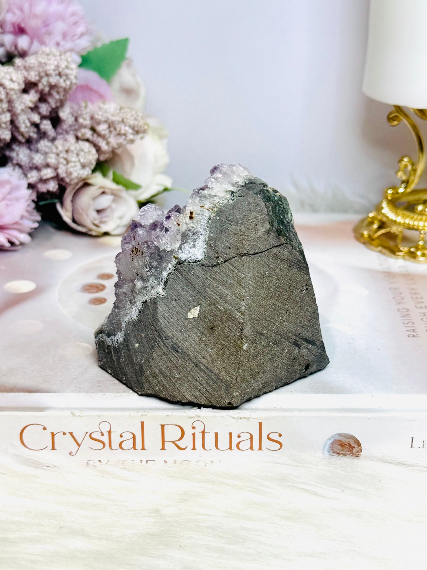 Amethyst Base Cut Cluster 305g