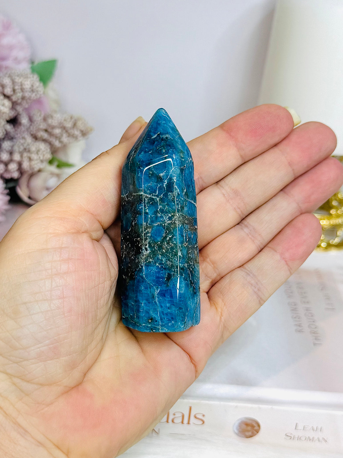 Blue Apatite Tower 7.5cm