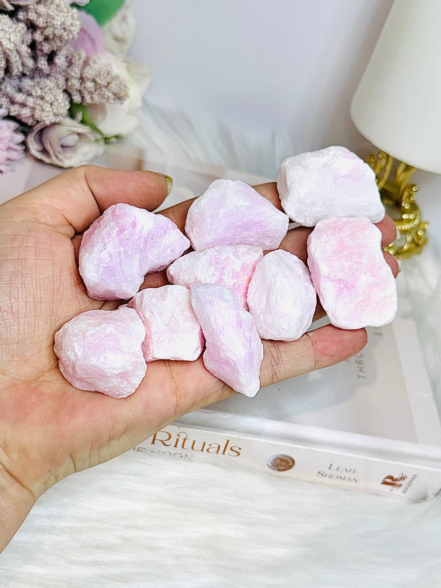 Raw Pink Aragonite $10 each