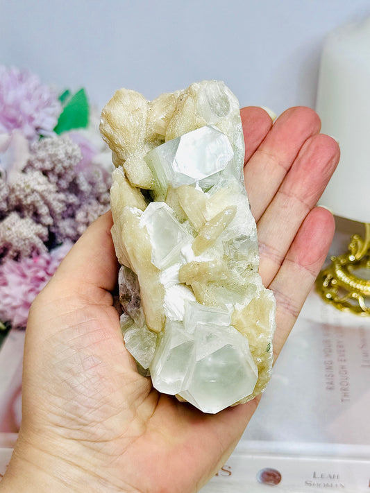 Natural Apophyllite & Stilbite Specimen 11cm 354g