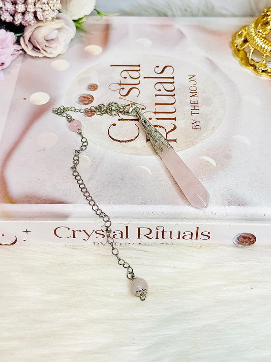 Rose Quartz Pendulum In Gift Bag