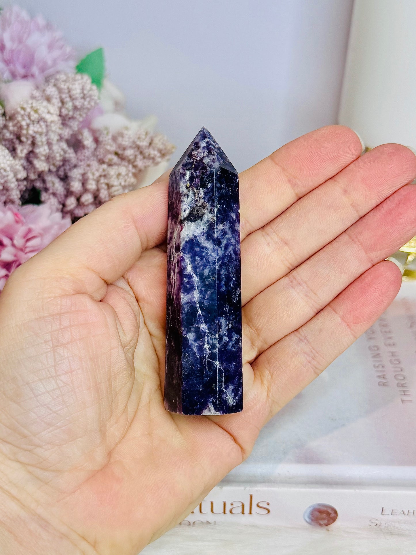Purple Lepidolite Tower | Point 9cm