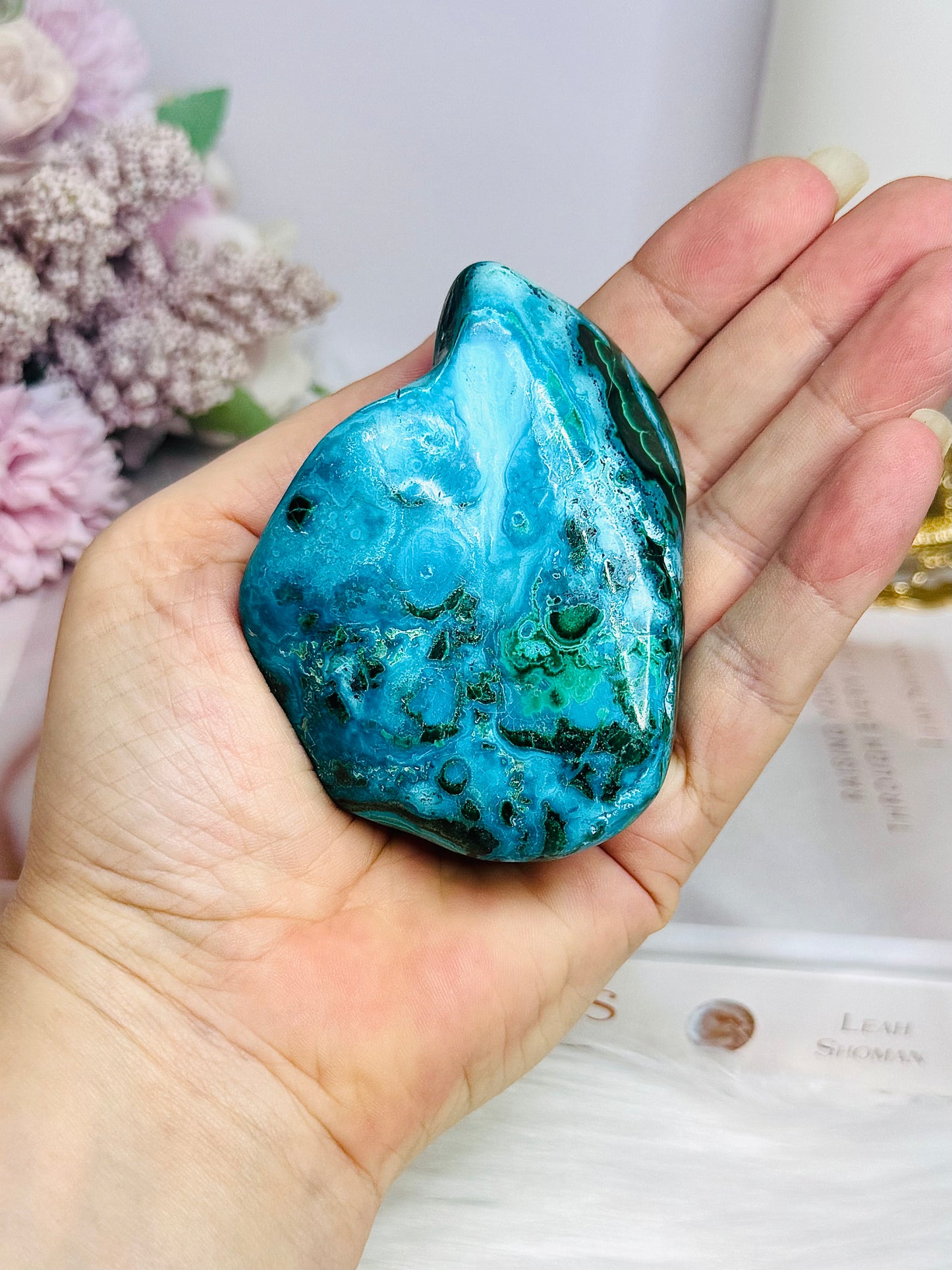 Natural Polished Chrysocolla with Malachite Specimen 8cm 273g