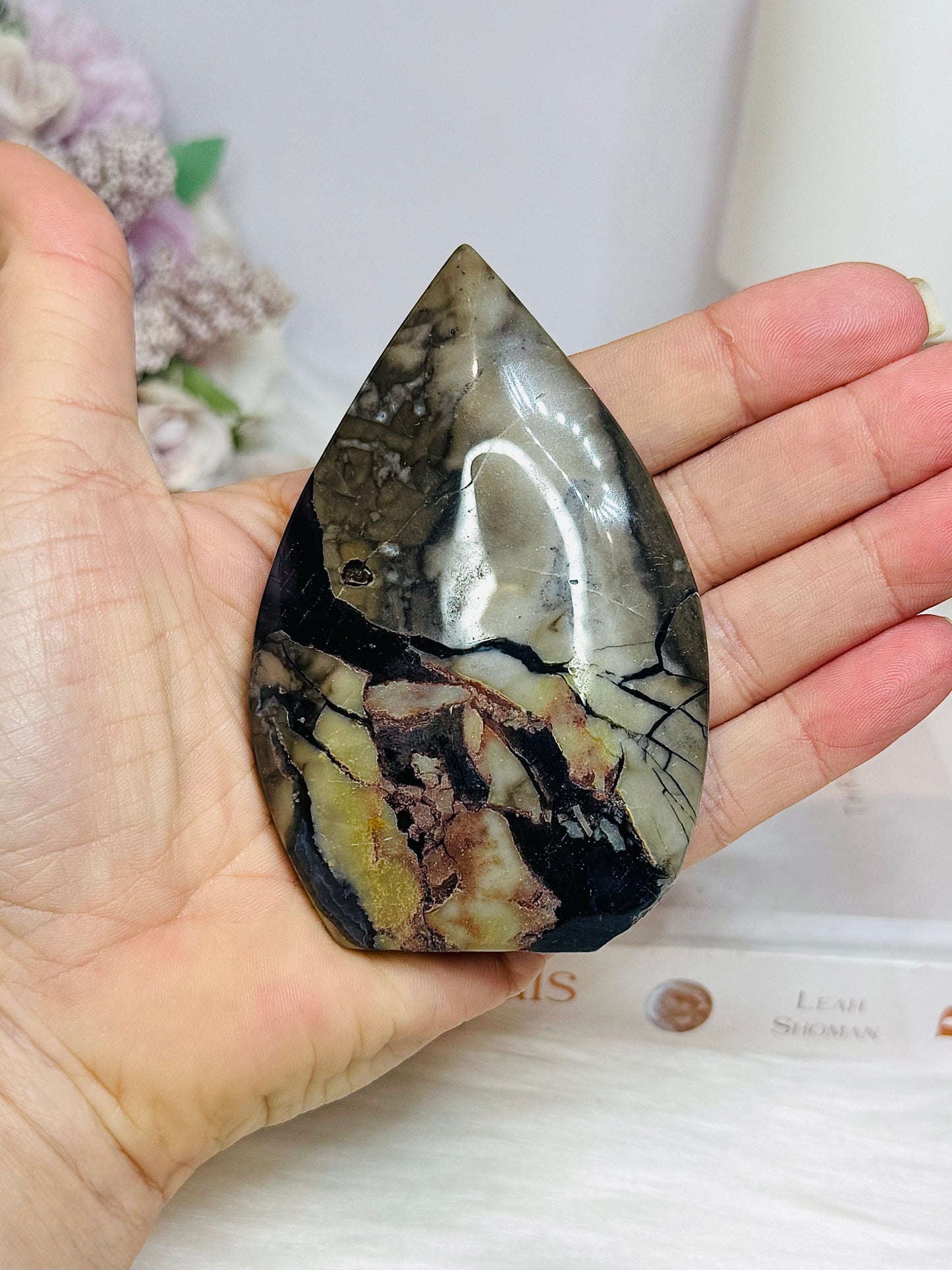 Volcano Agate Flame 9.5cm