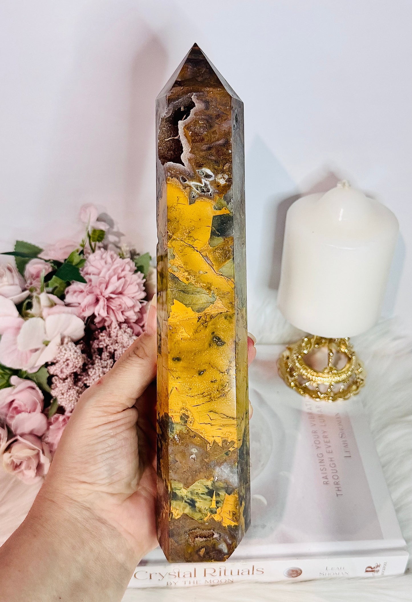 Large Chunky 25cm 918gram Pietersite Druzy Tower