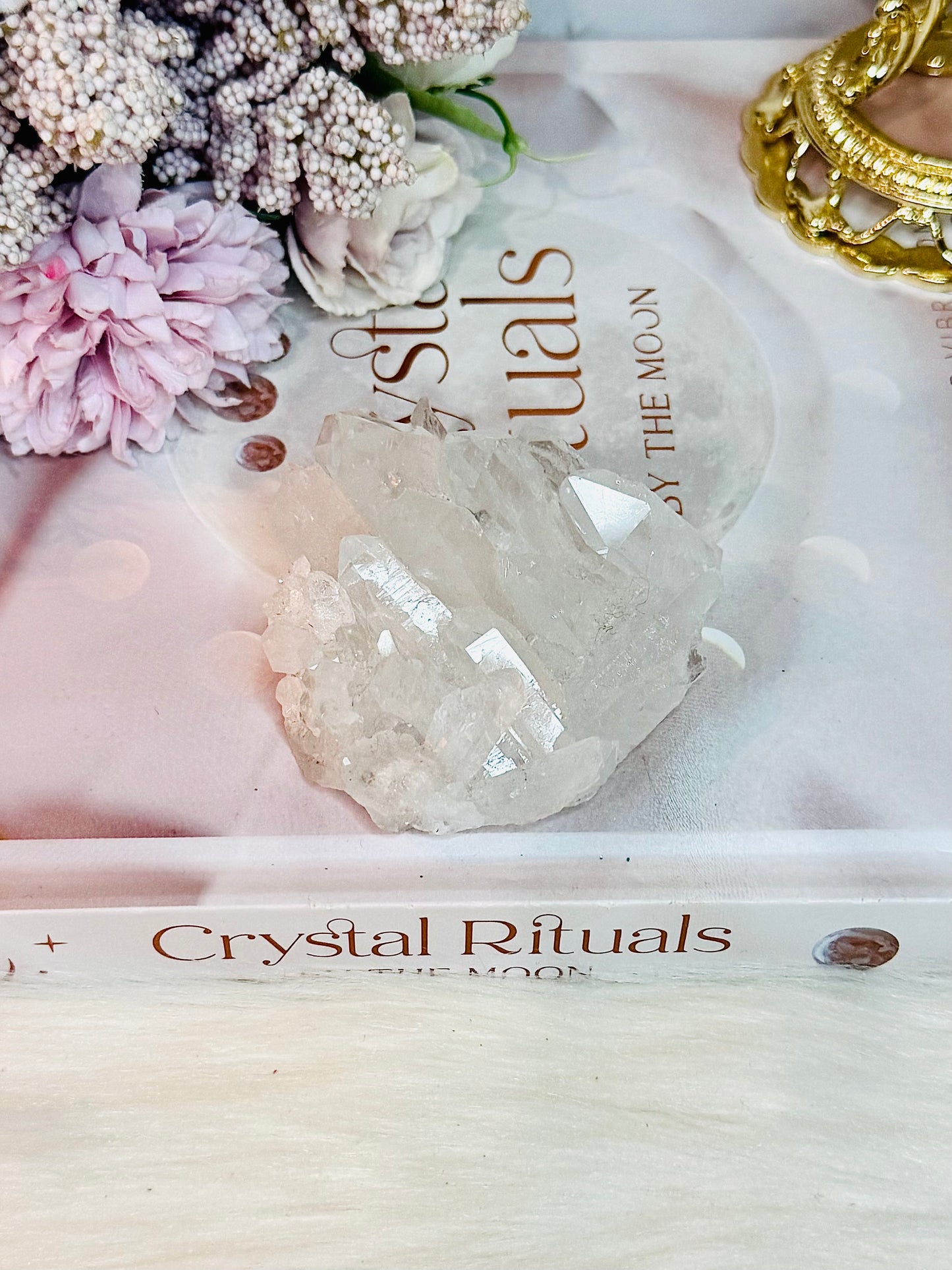 Stunning High Grade Clear Quartz Cluster From Brazil 7cm