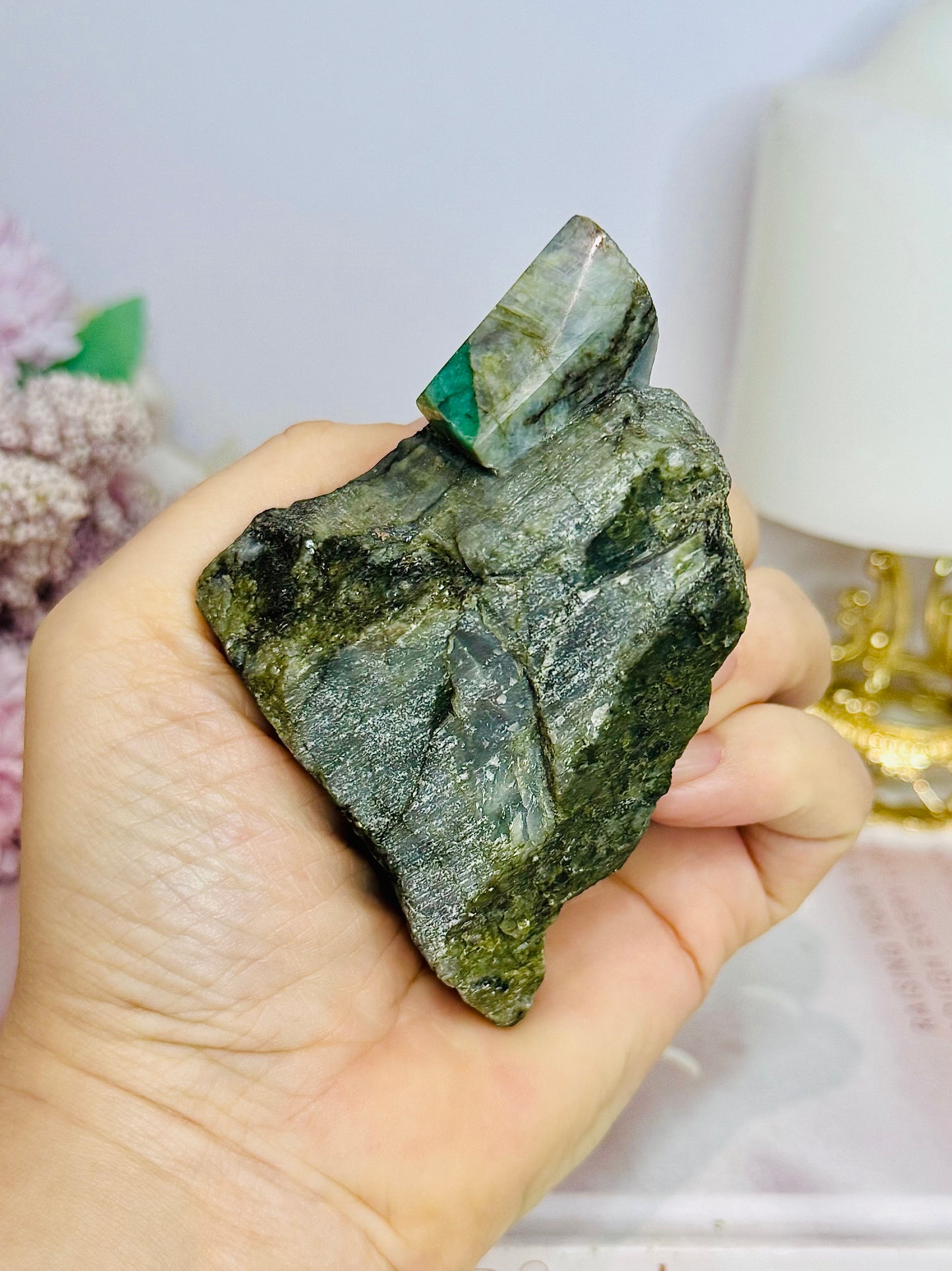 Natural Emerald Specimen On Matrix From Brazil 246g