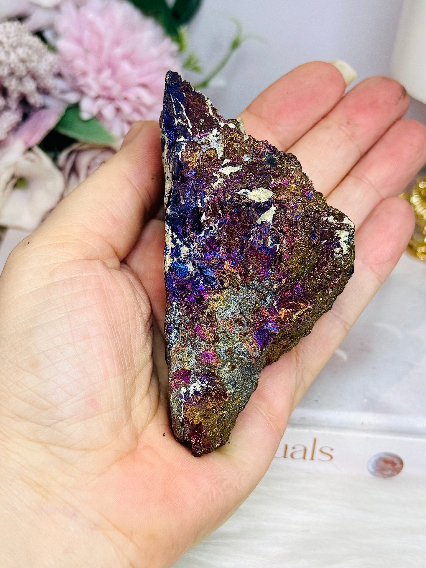 Natural Chalcopyrite | Peacock Ore Specimen 287g 9cm