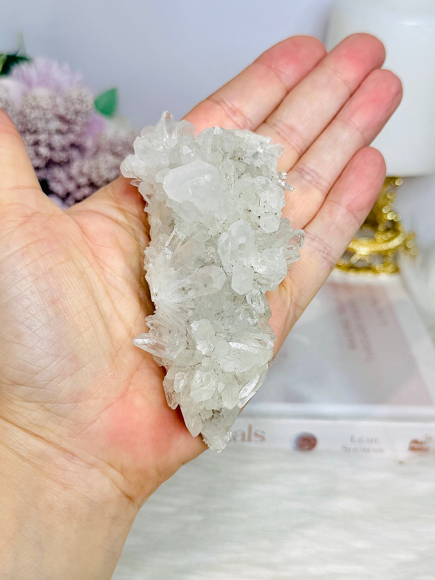Natural Chrysanthemum Quartz Specimen 10cm