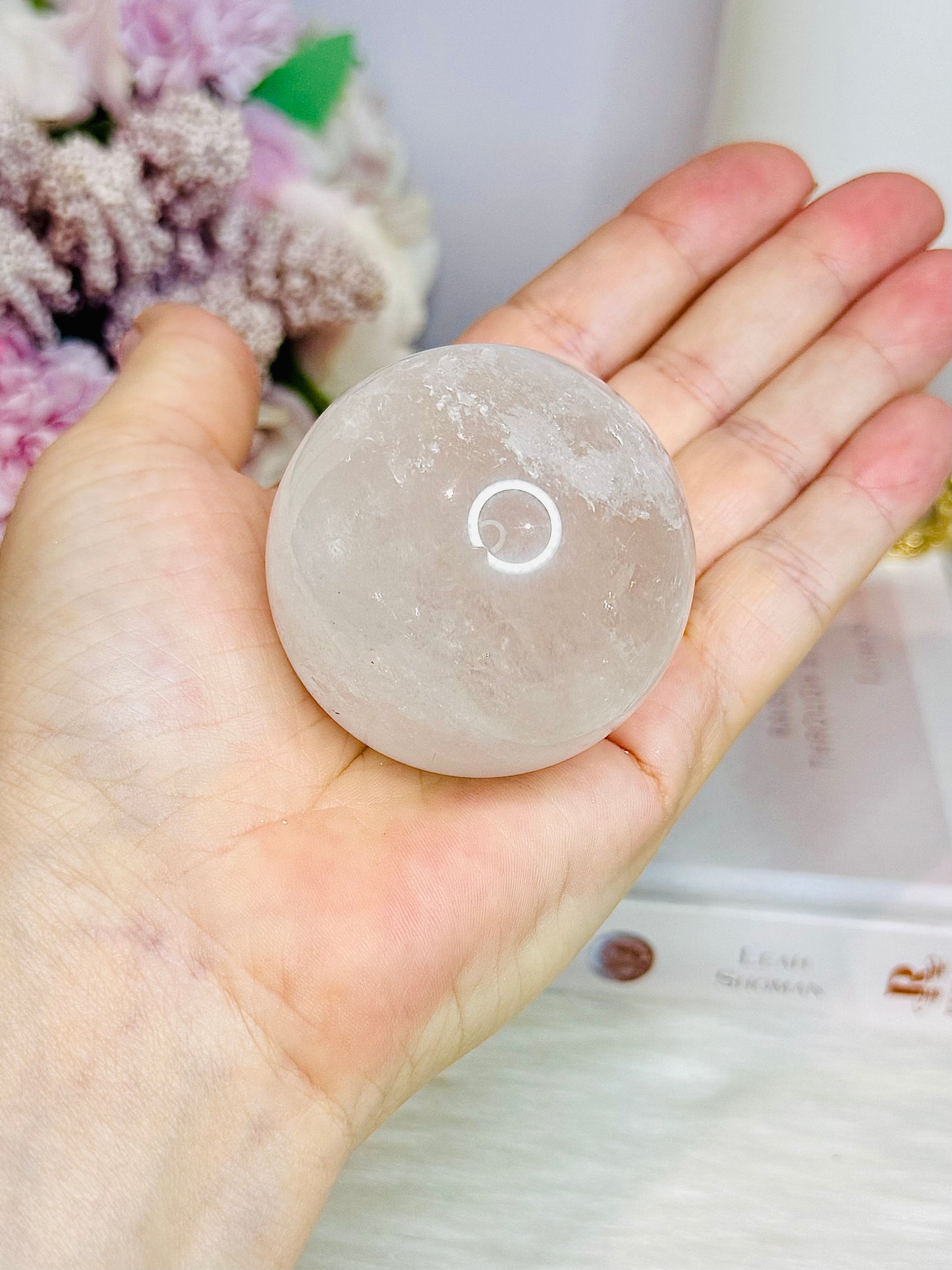 Clear Quartz Sphere on Stand 188g